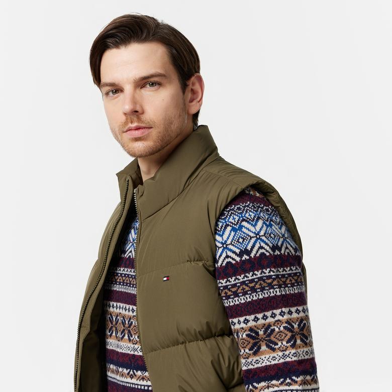 Tommy Hilfiger Erkek Haki Yelek