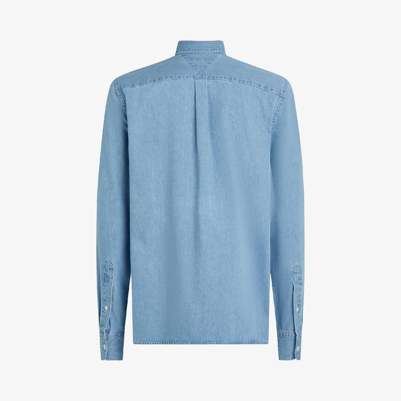 Tommy Hilfiger Erkek Mavi Gömlek