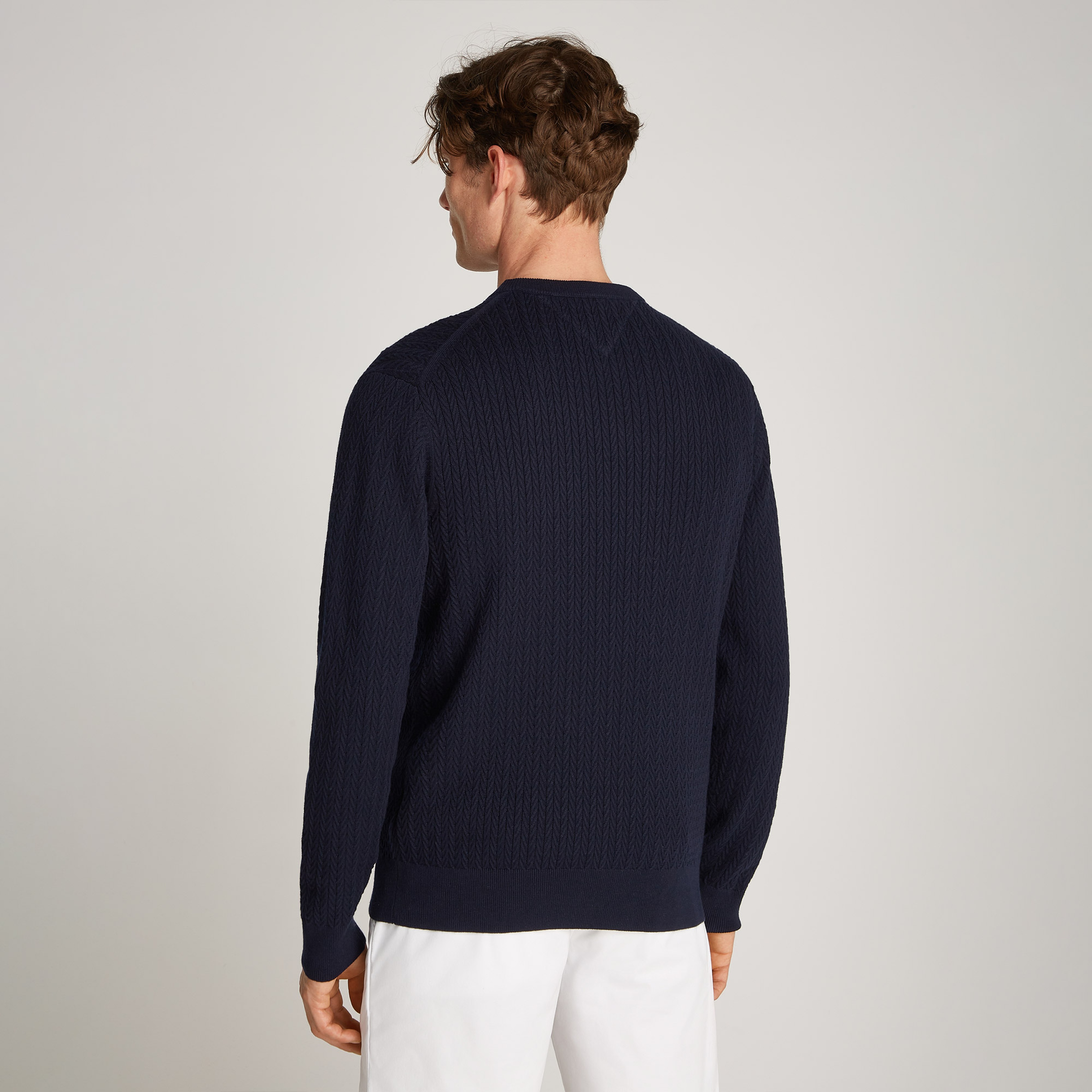 Tommy Hilfiger Erkek Mavi Triko