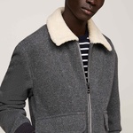 Tommy Hilfiger Erkek Gri Mont