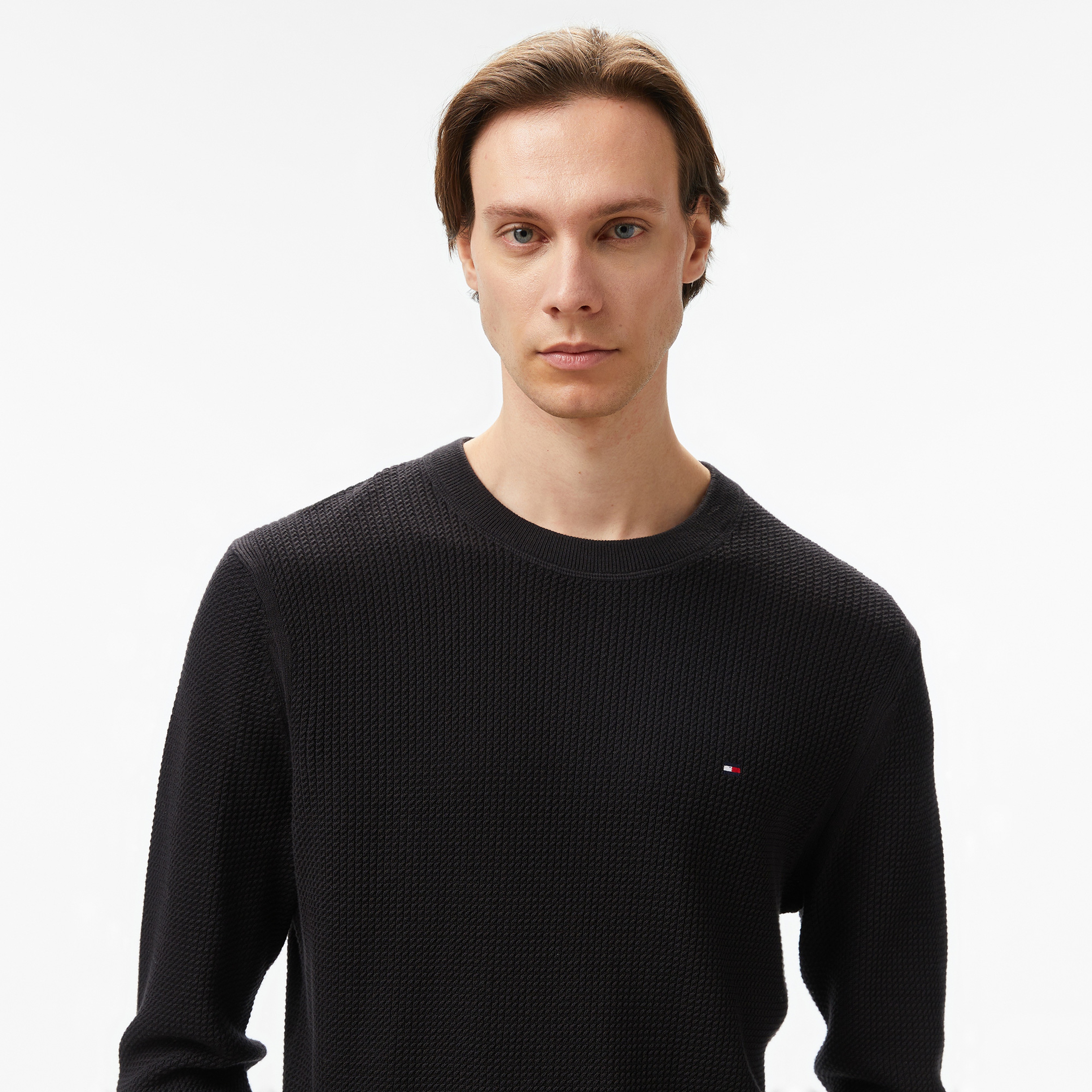 Tommy Hilfiger Erkek Siyah Triko