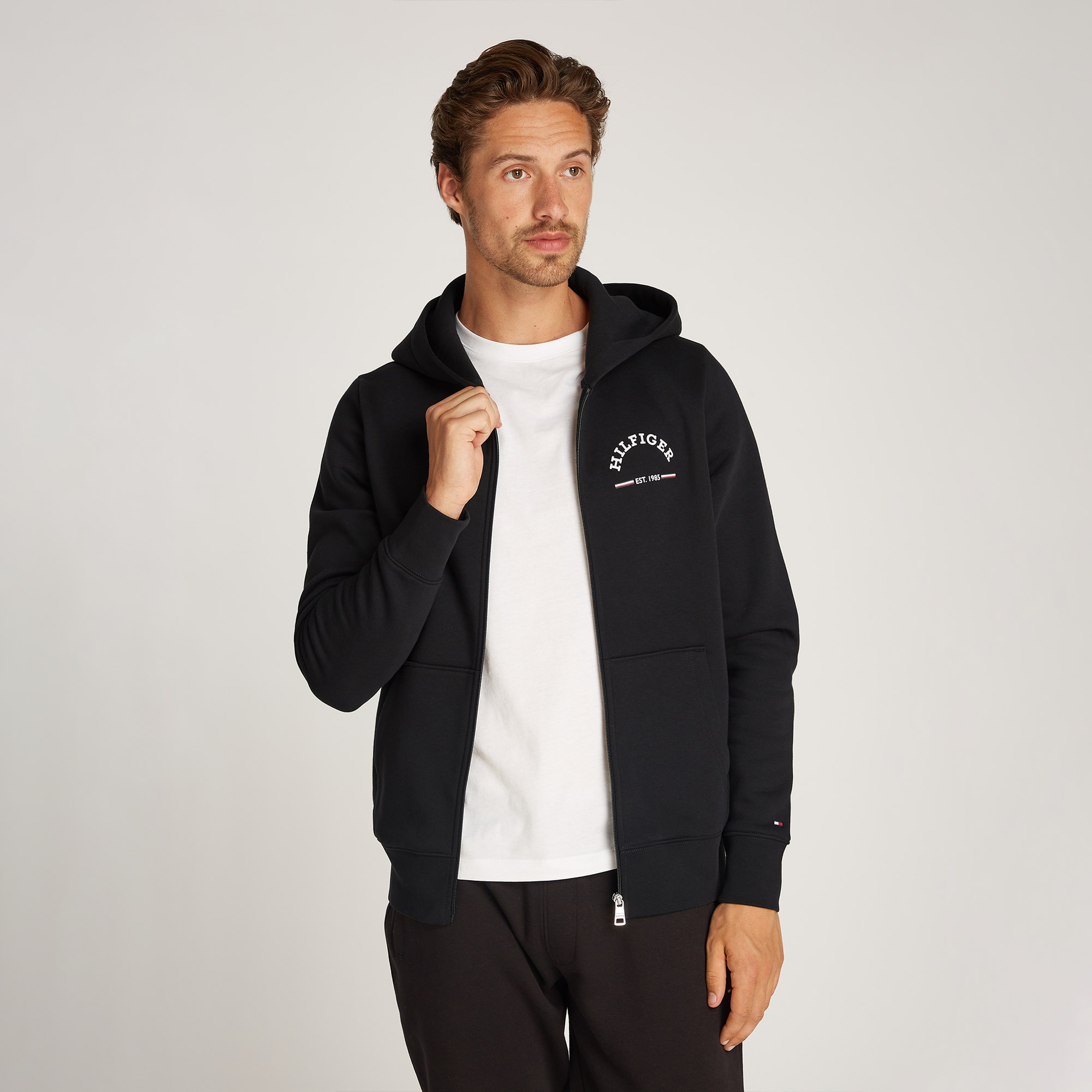 Tommy Hilfiger Erkek Siyah Sweatshirt