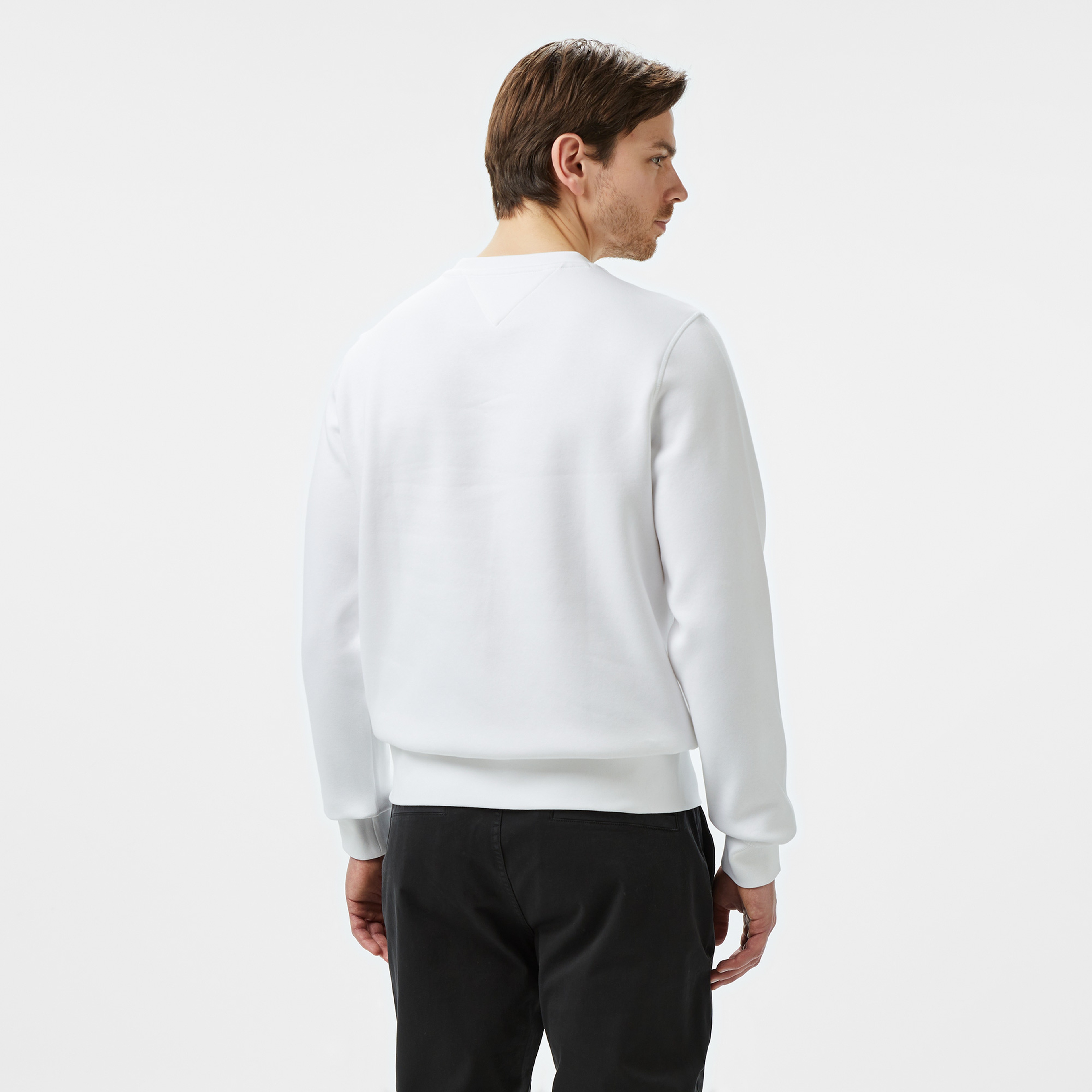 Tommy Hilfiger Erkek Beyaz Sweatshirt