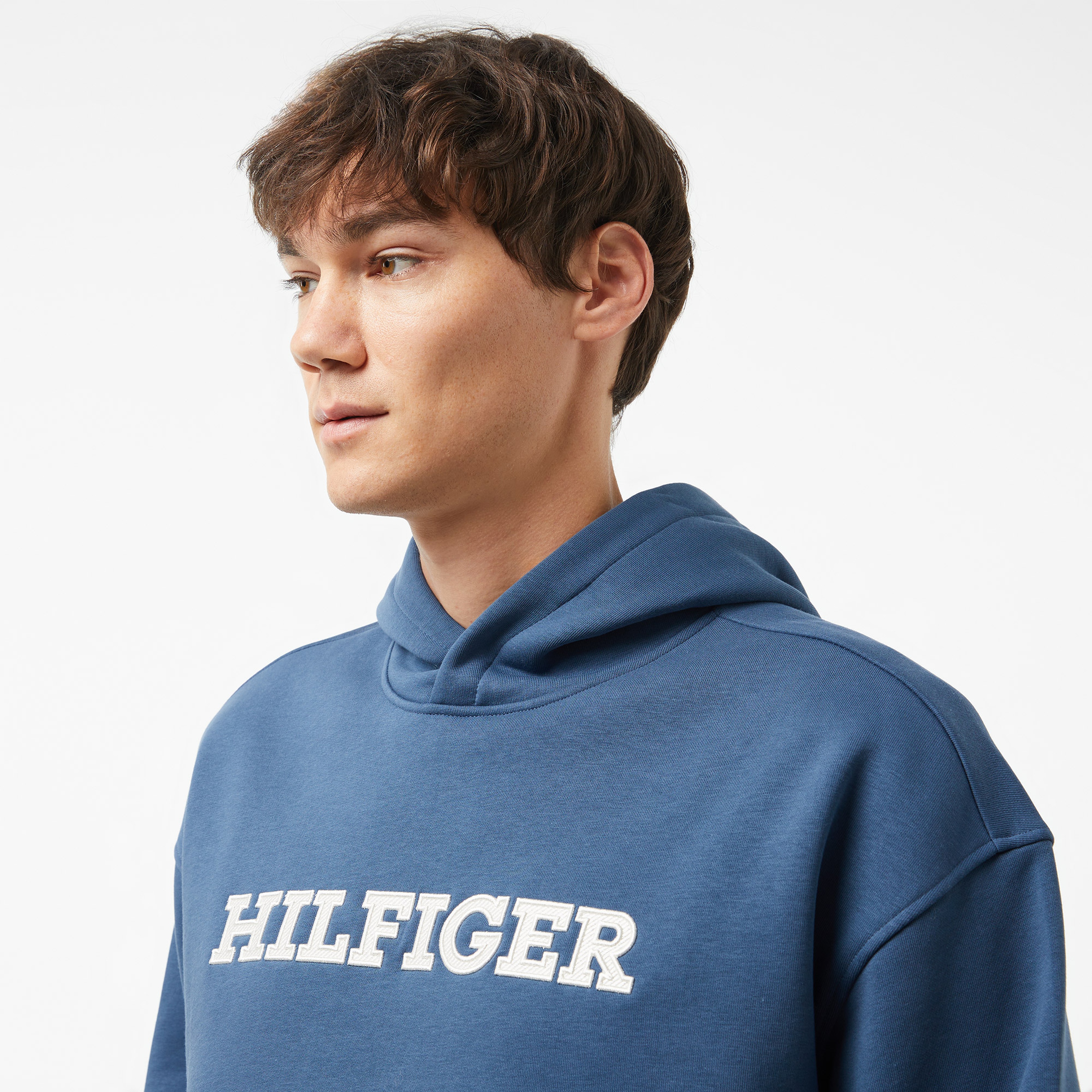 Tommy Hilfiger Erkek Mavi Sweatshirt
