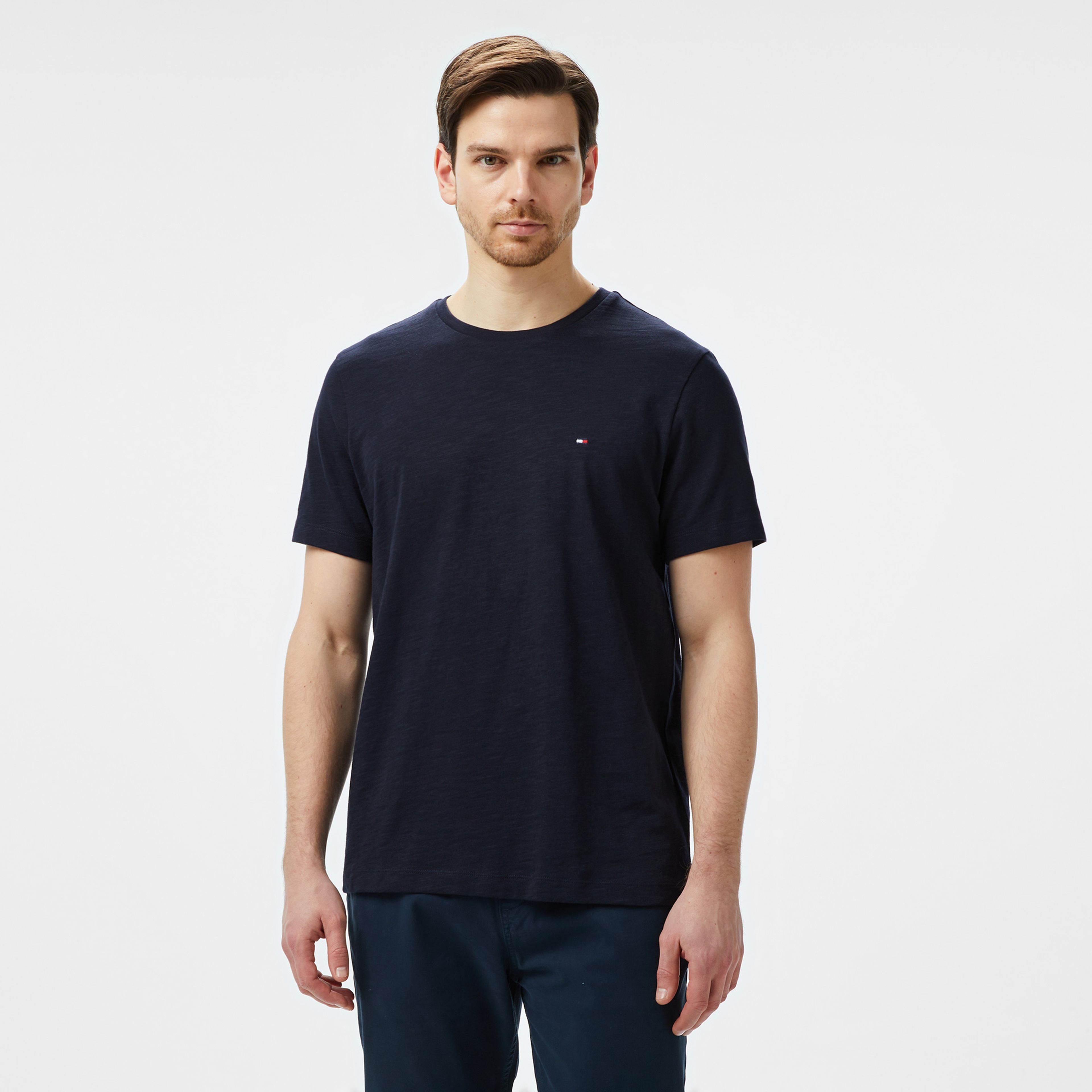 Tommy Hilfiger Erkek Mavi T-Shirt