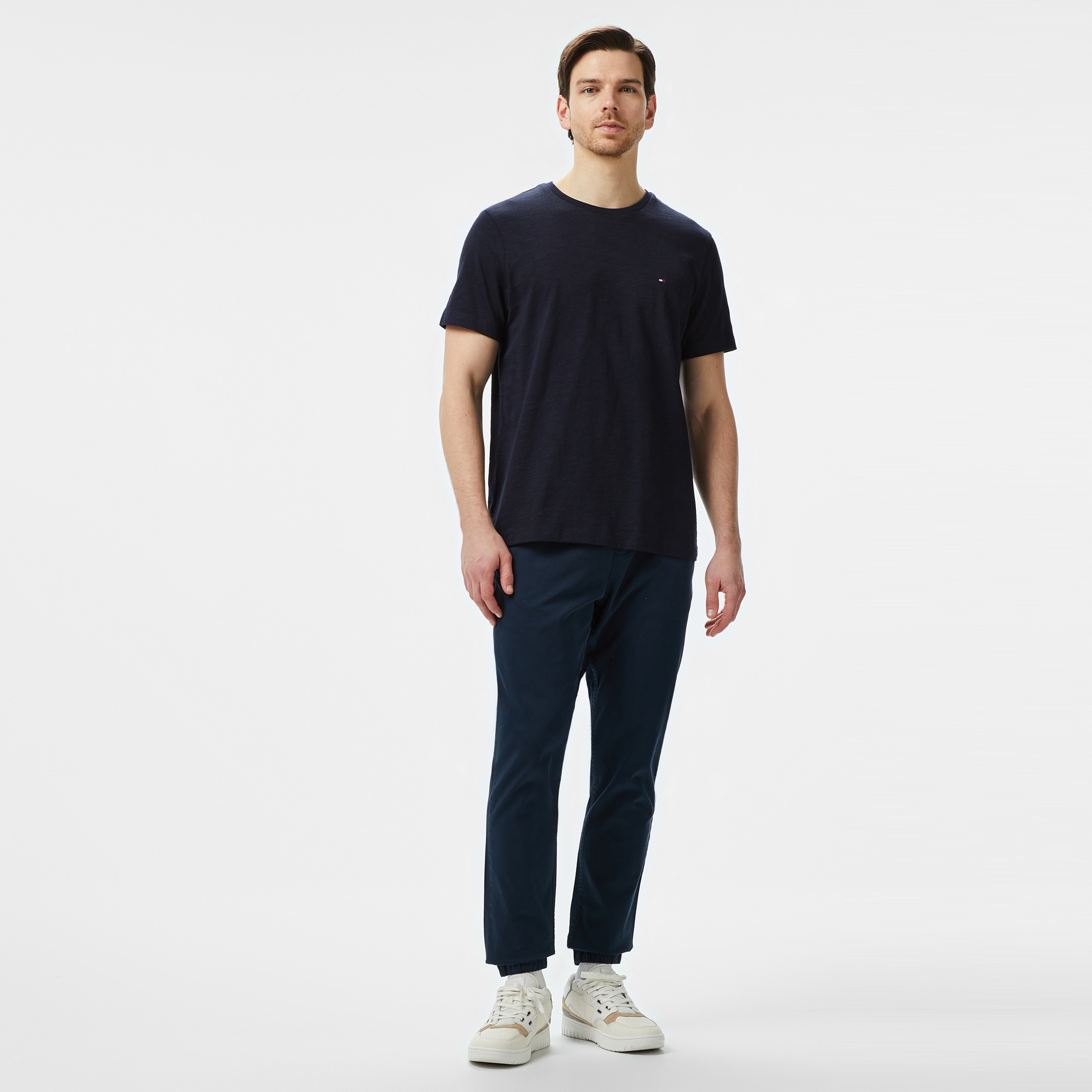 Tommy Hilfiger Erkek Mavi T-Shirt