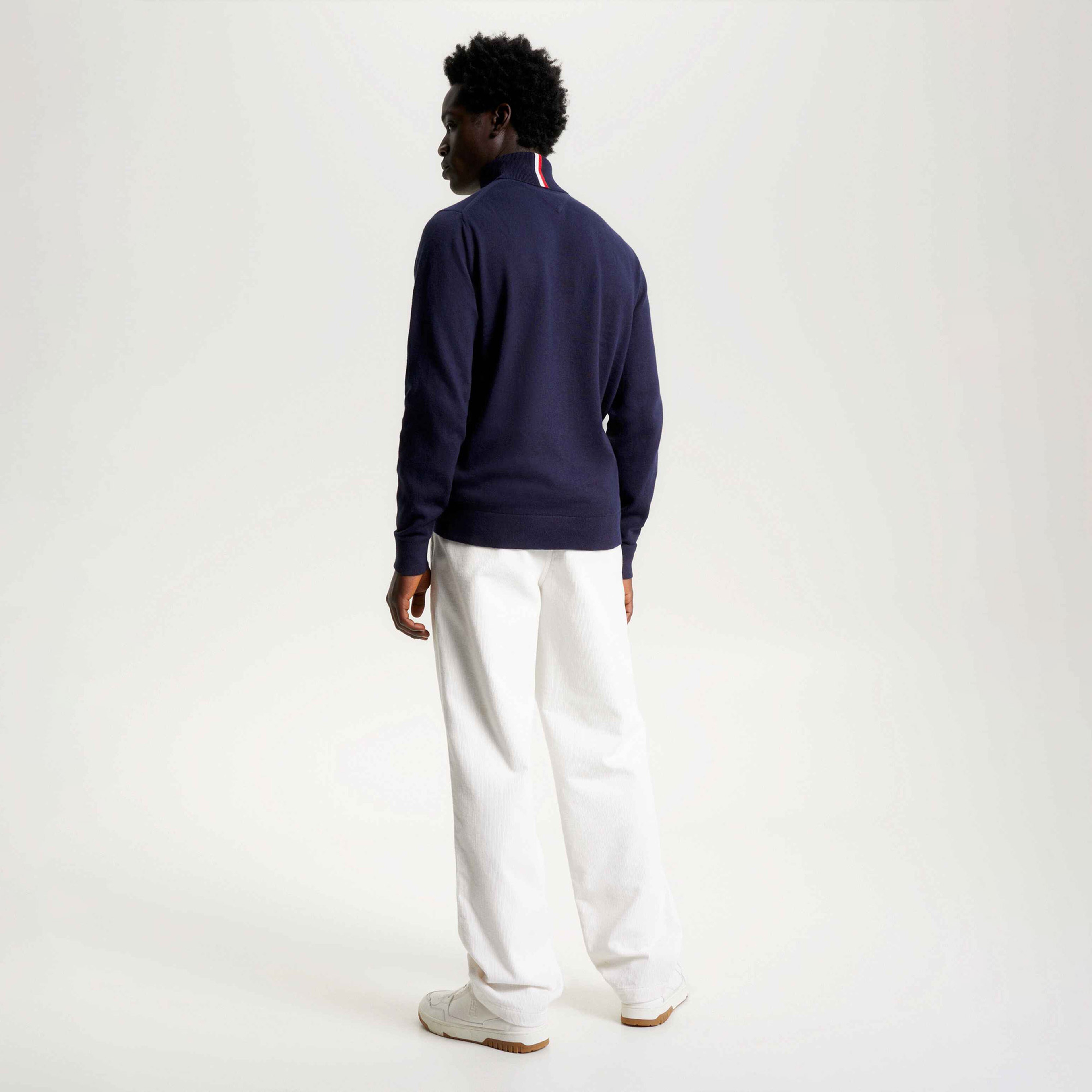 Tommy Hilfiger Erkek Mavi Triko