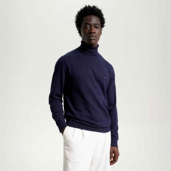 Tommy Hilfiger Erkek Mavi Triko