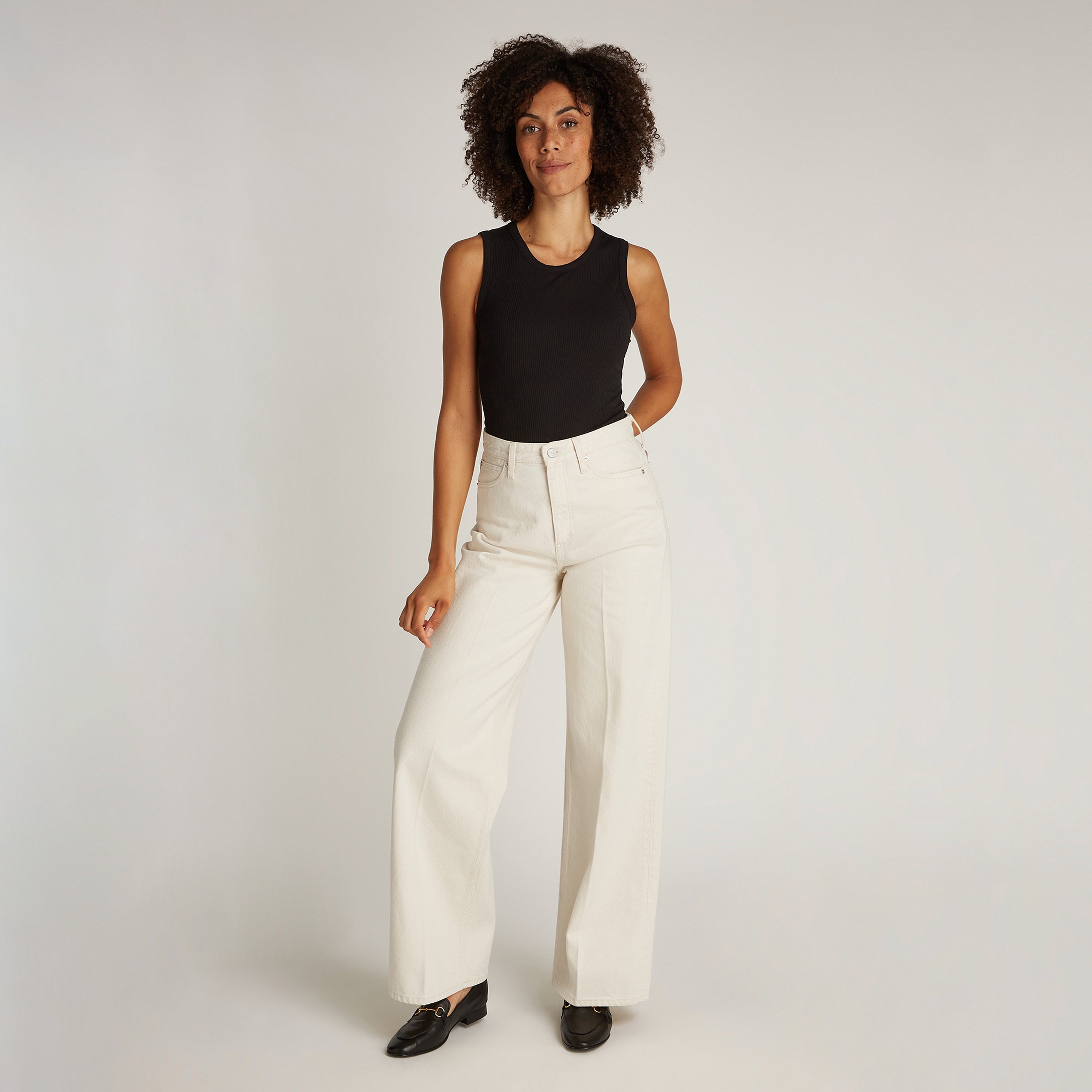 Calvin Klein Kadın Krem Pantolon