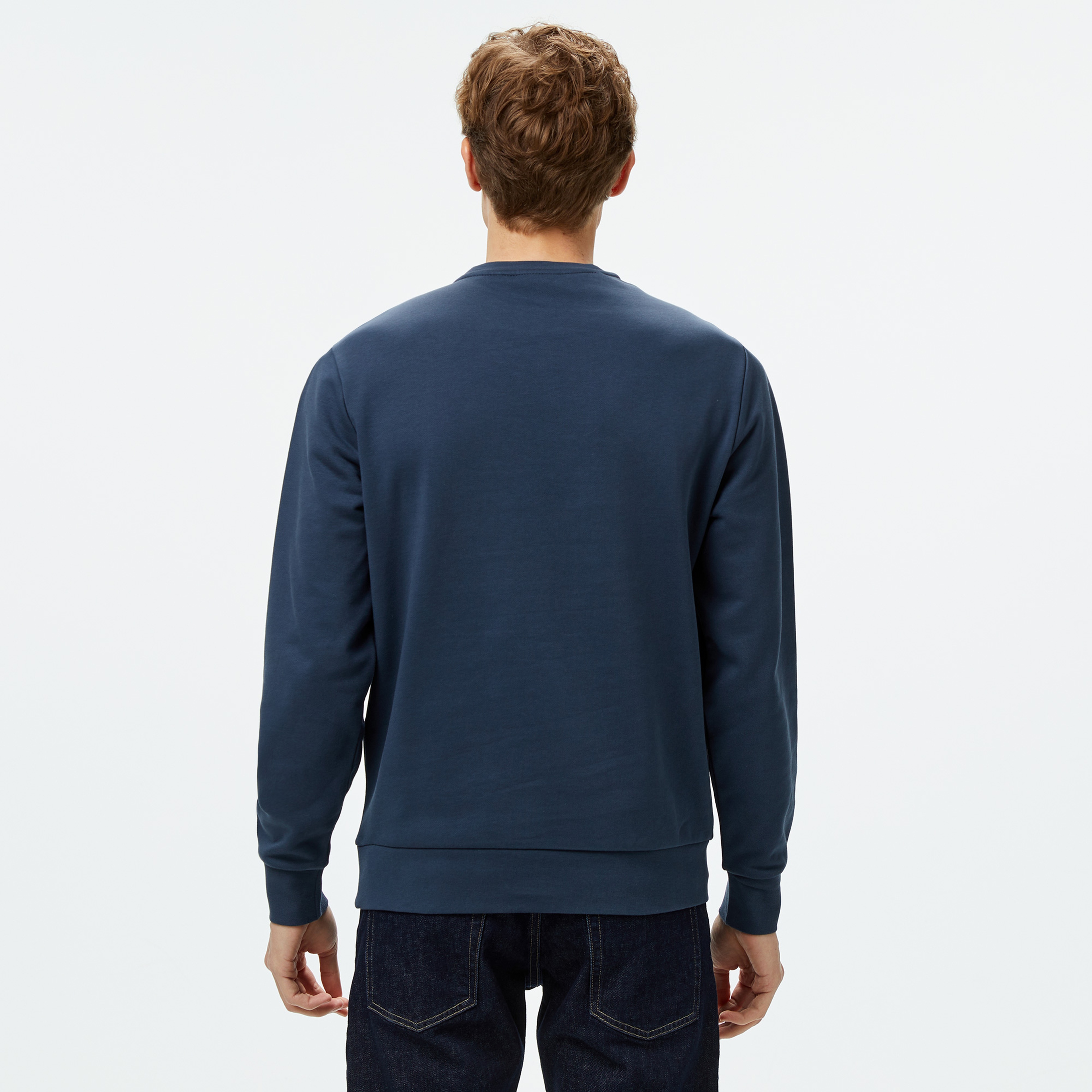 Calvin Klein Erkek Mavi Sweatshirt