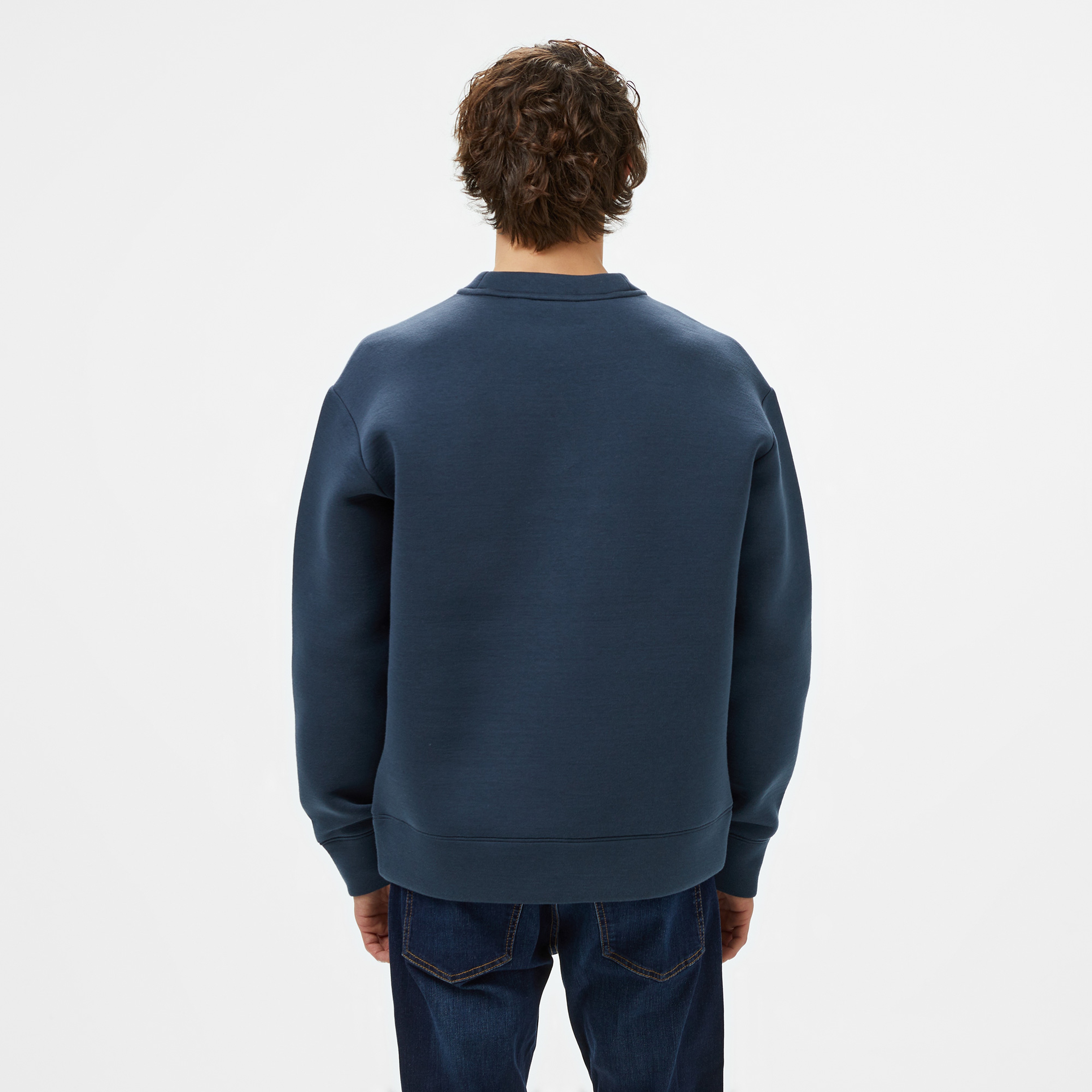 Calvin Klein Erkek Mavi Sweatshirt