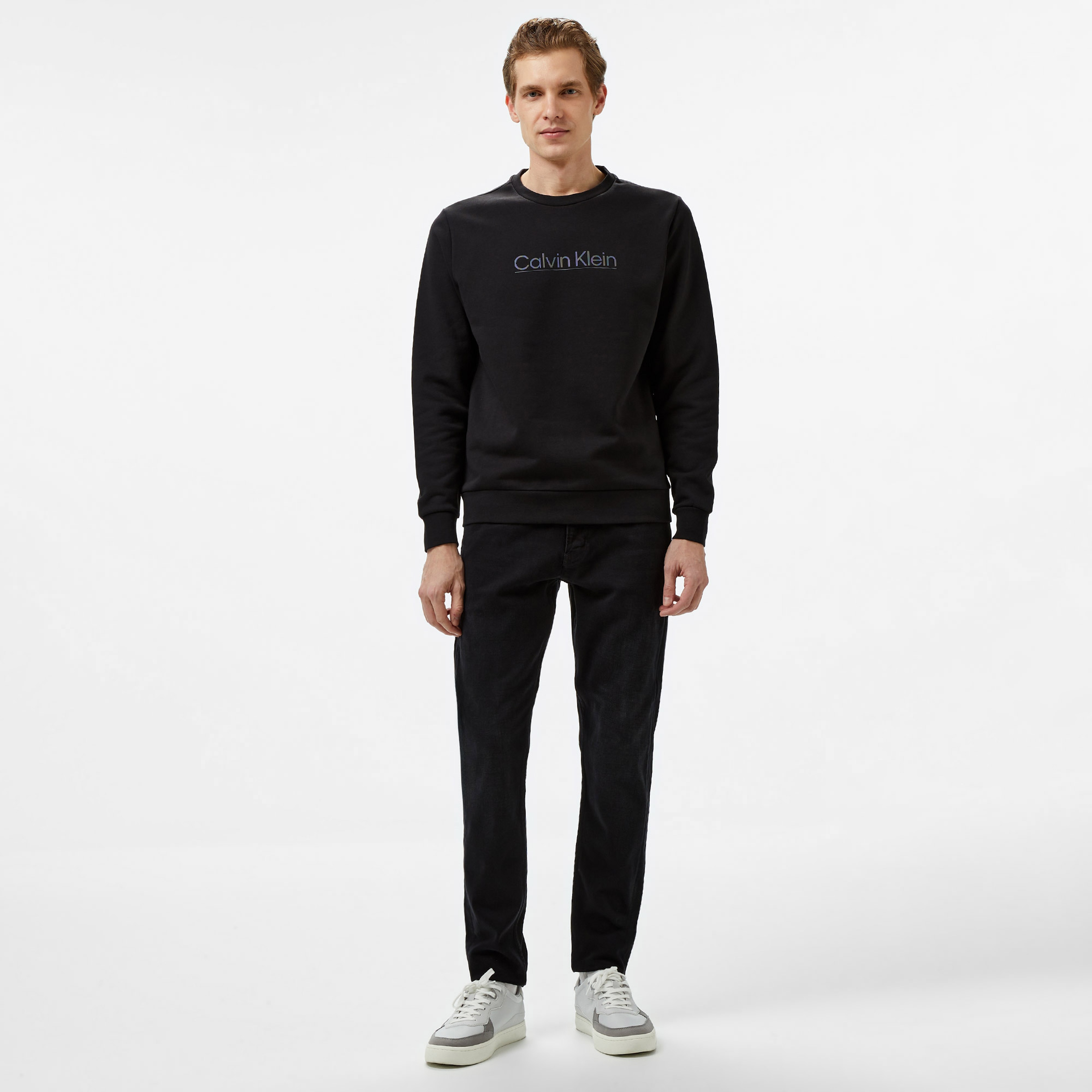 Calvin Klein Erkek Siyah Sweatshirt