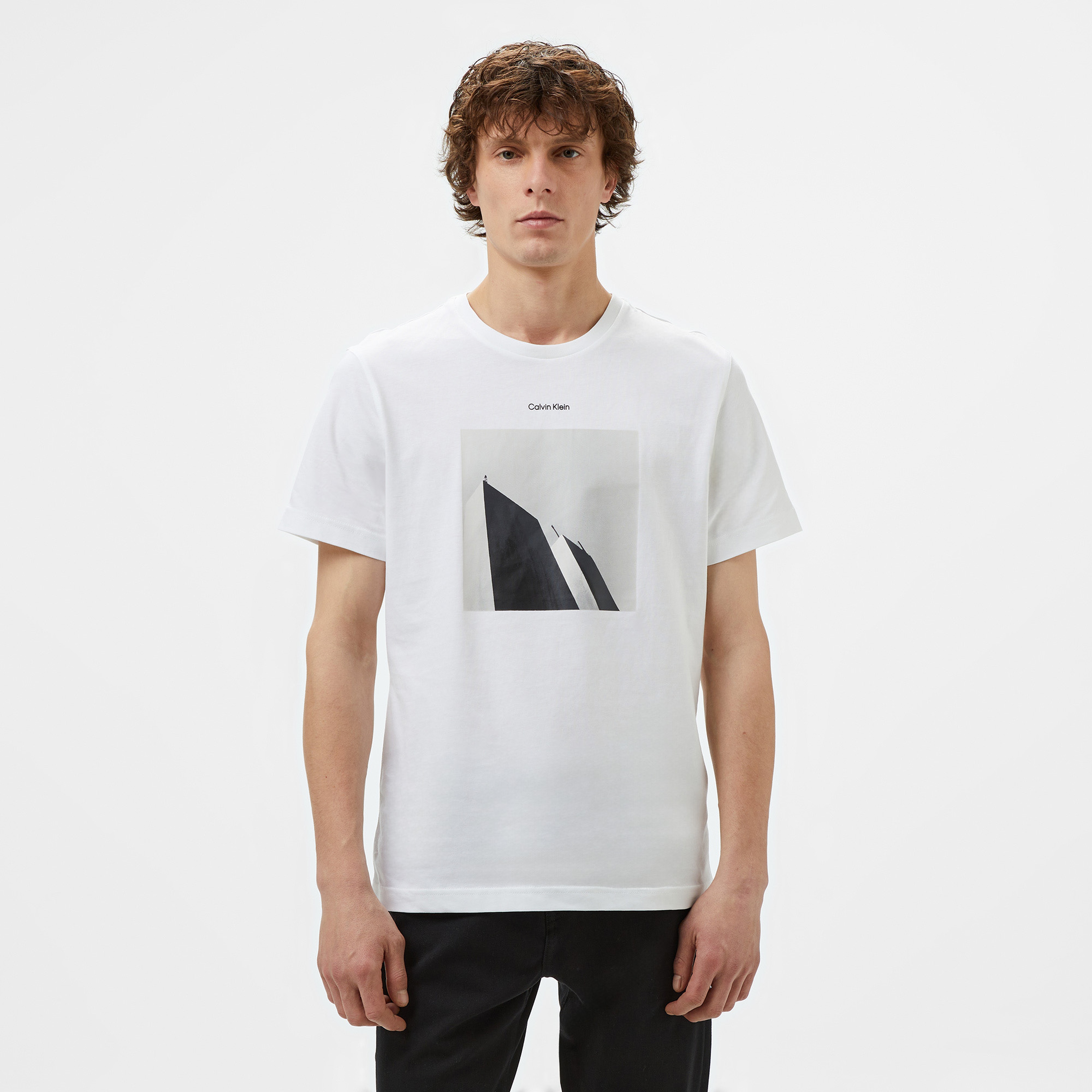 Calvin Klein Erkek Beyaz T-Shirt