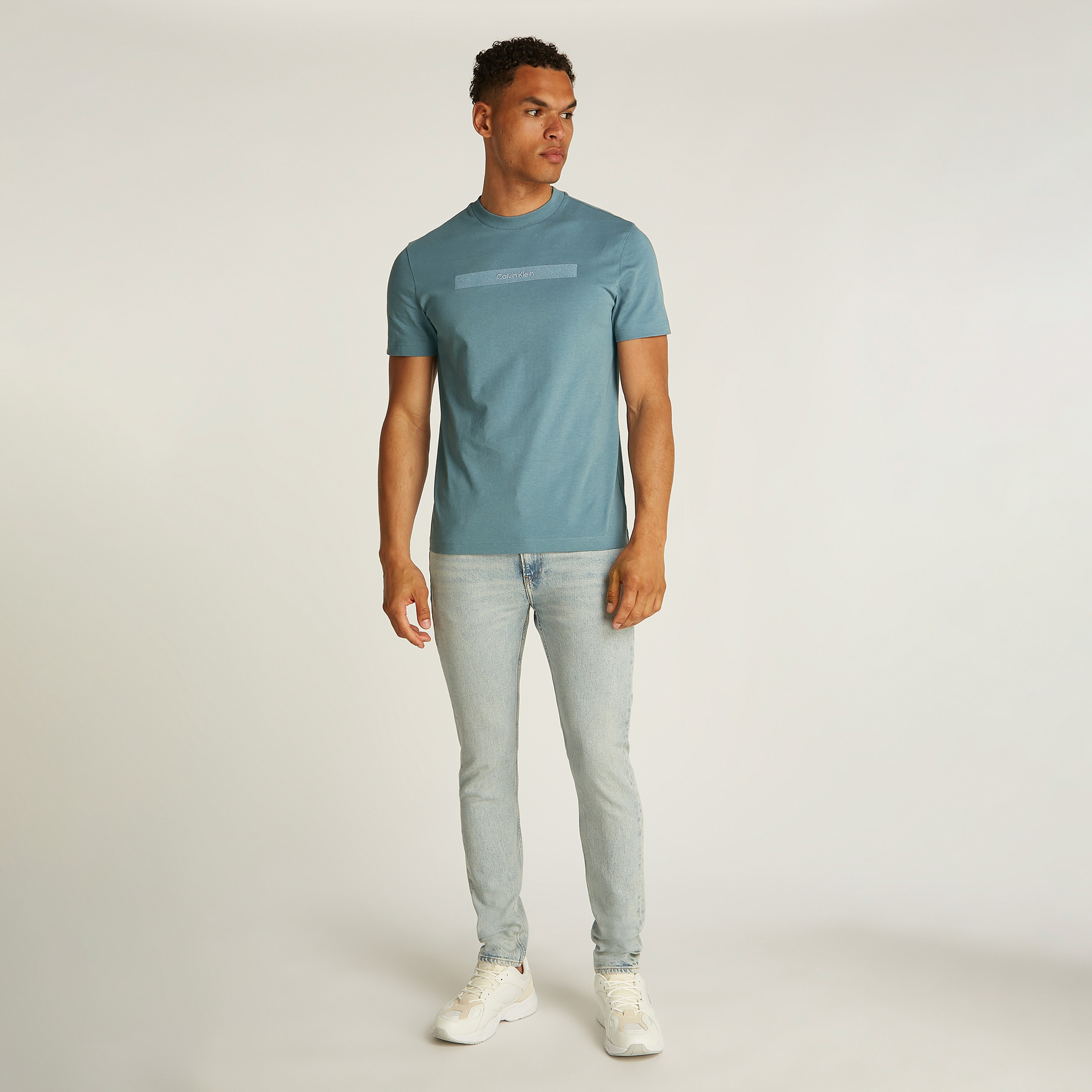 Calvin Klein Erkek Mavi T-Shirt