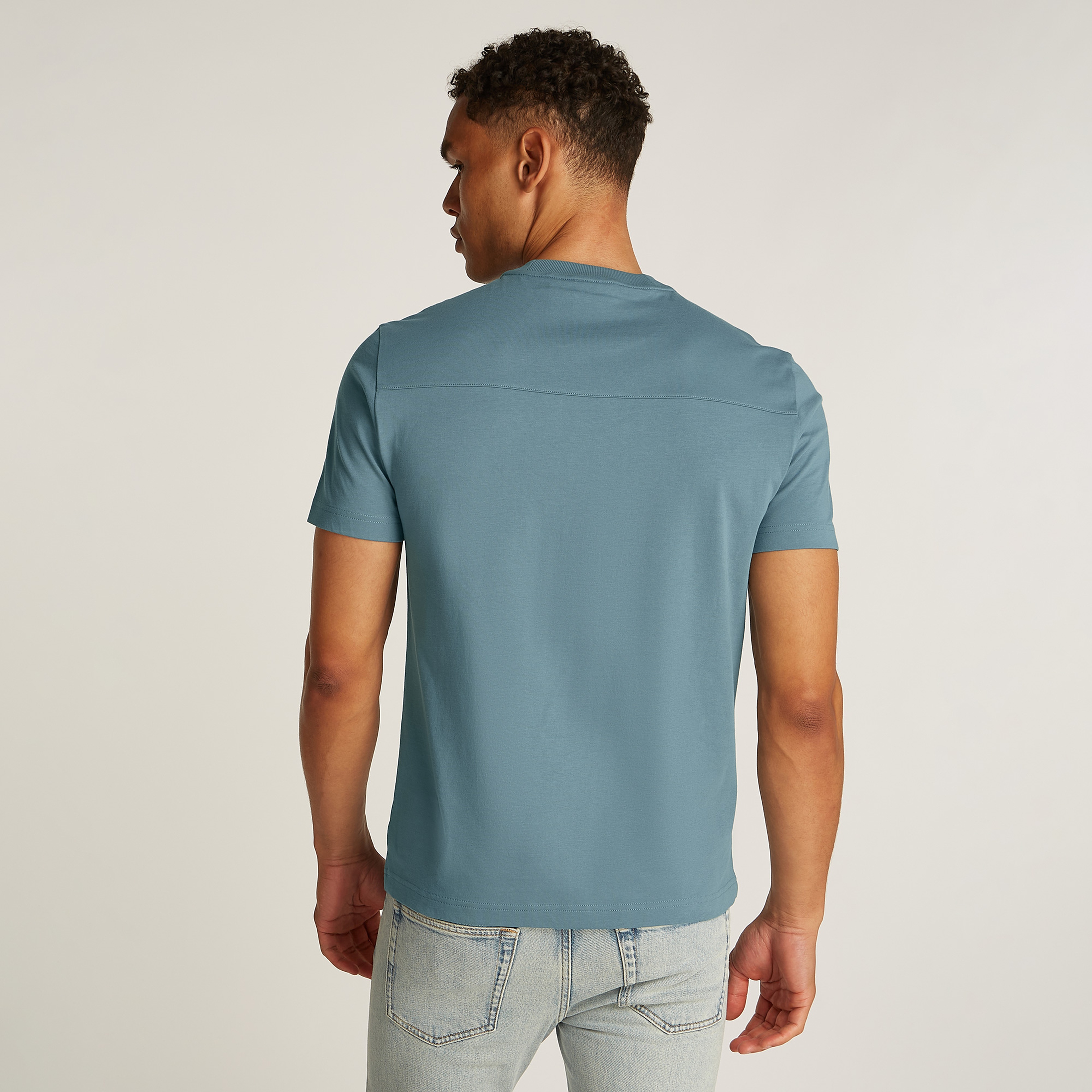 Calvin Klein Erkek Mavi T-Shirt