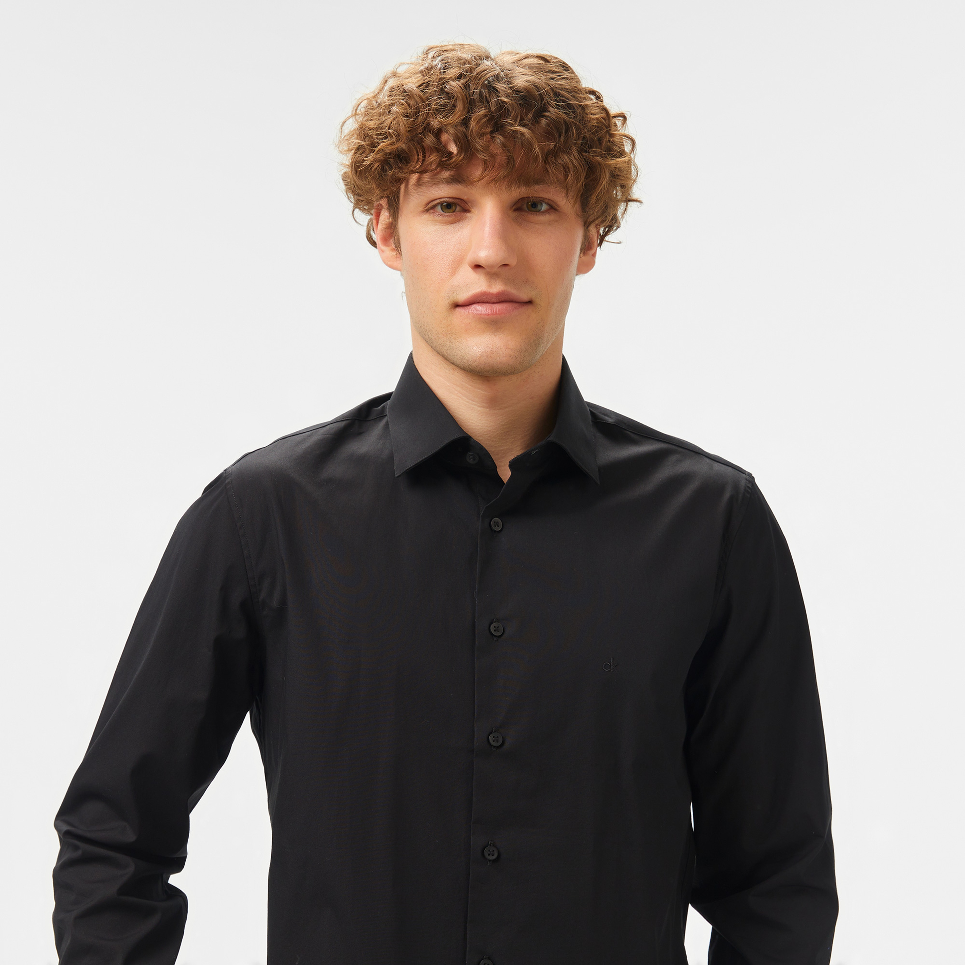 Calvin Klein Erkek Siyah Gömlek