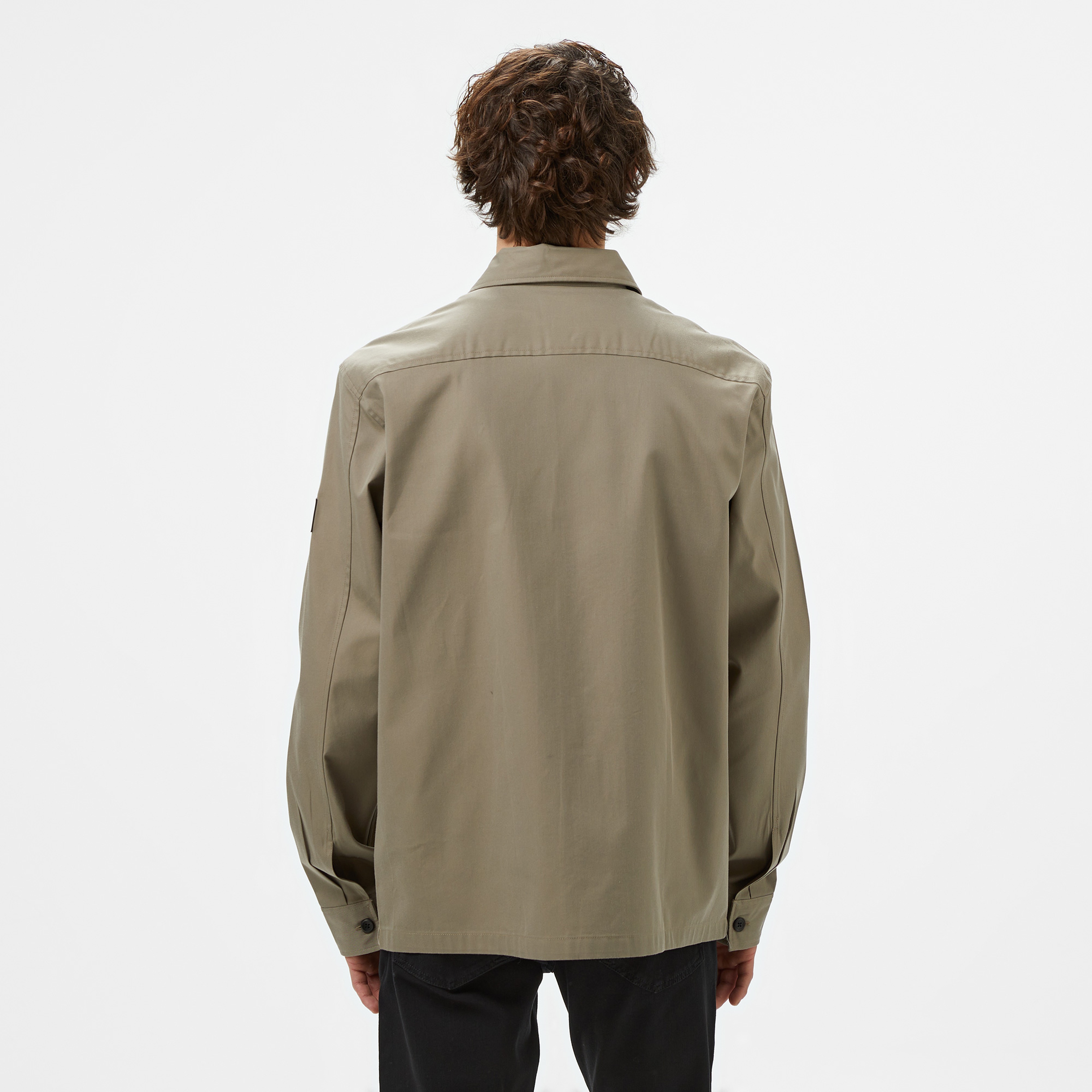 Calvin Klein Erkek Gri Gömlek