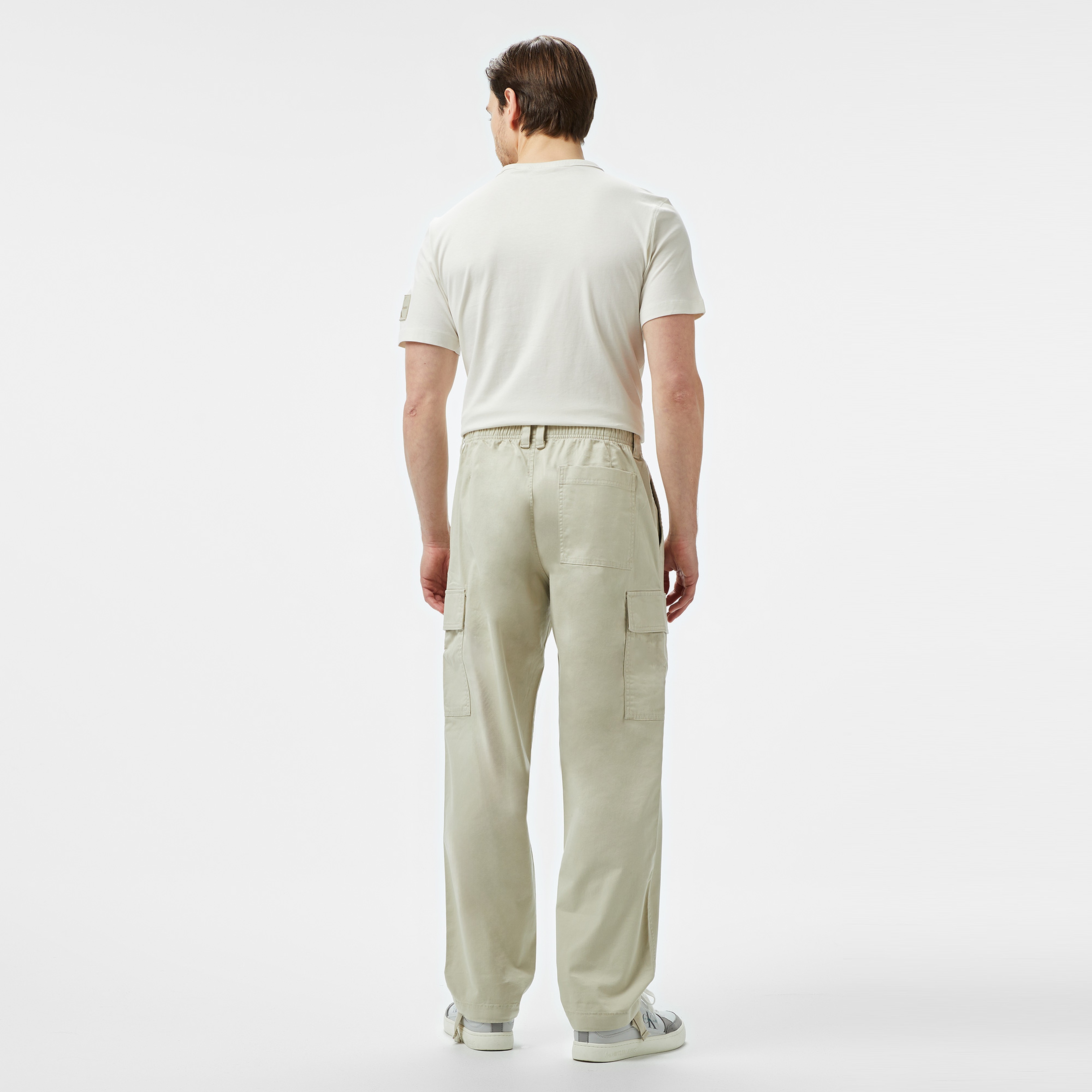 Calvin Klein Jeans Erkek Gri Pantolon
