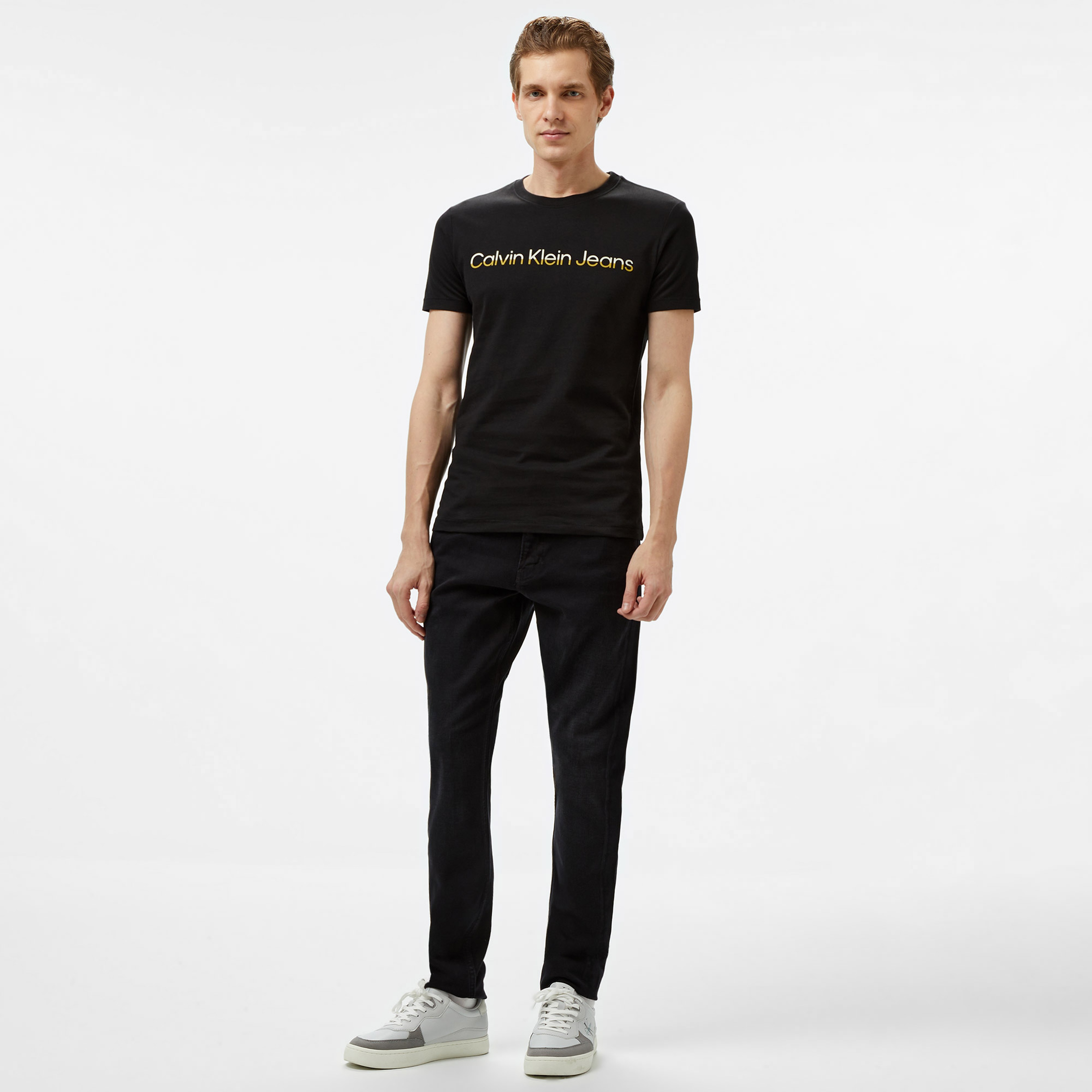 Calvin Klein Jeans Erkek Mavi Pantolon