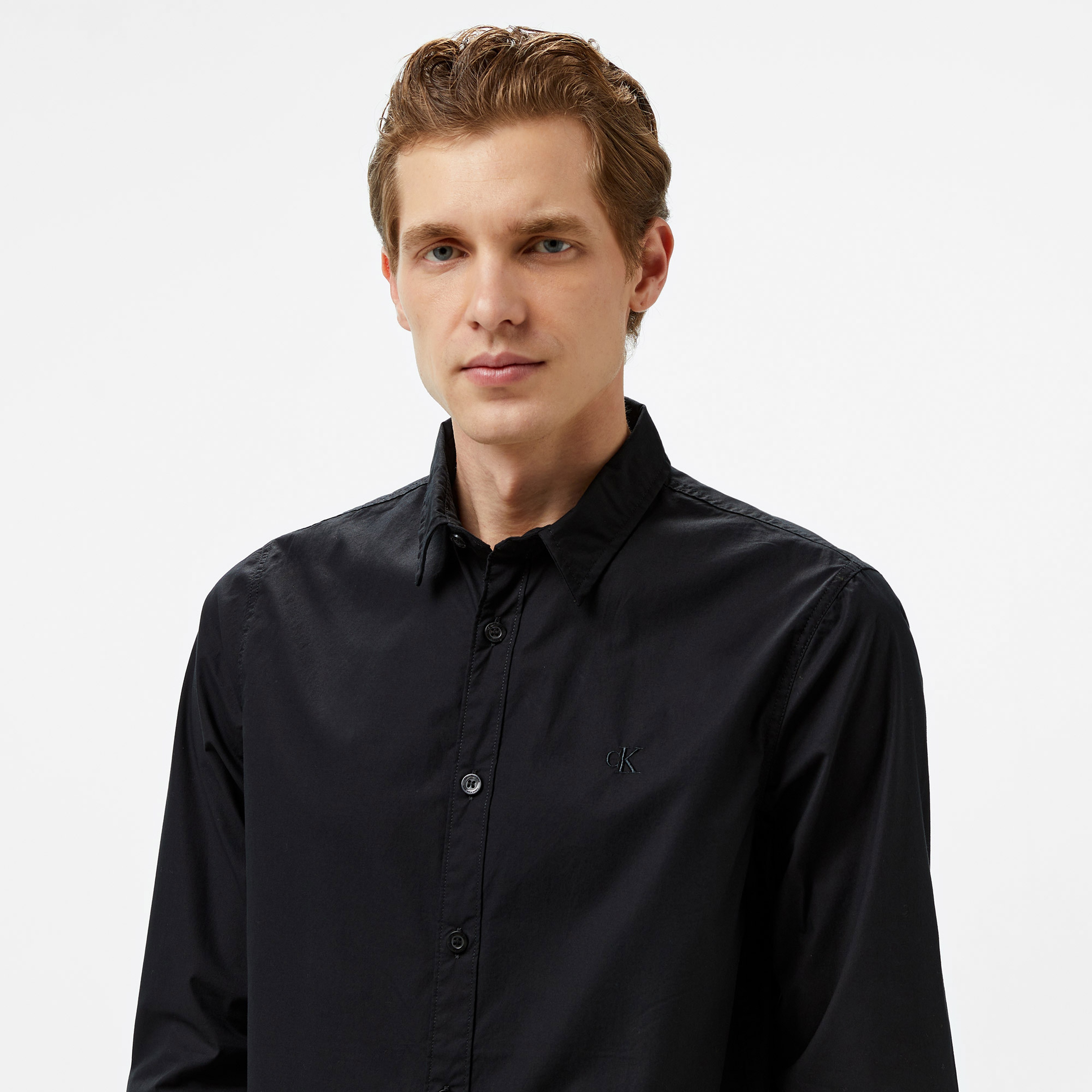 Calvin Klein Jeans Erkek Siyah Gömlek
