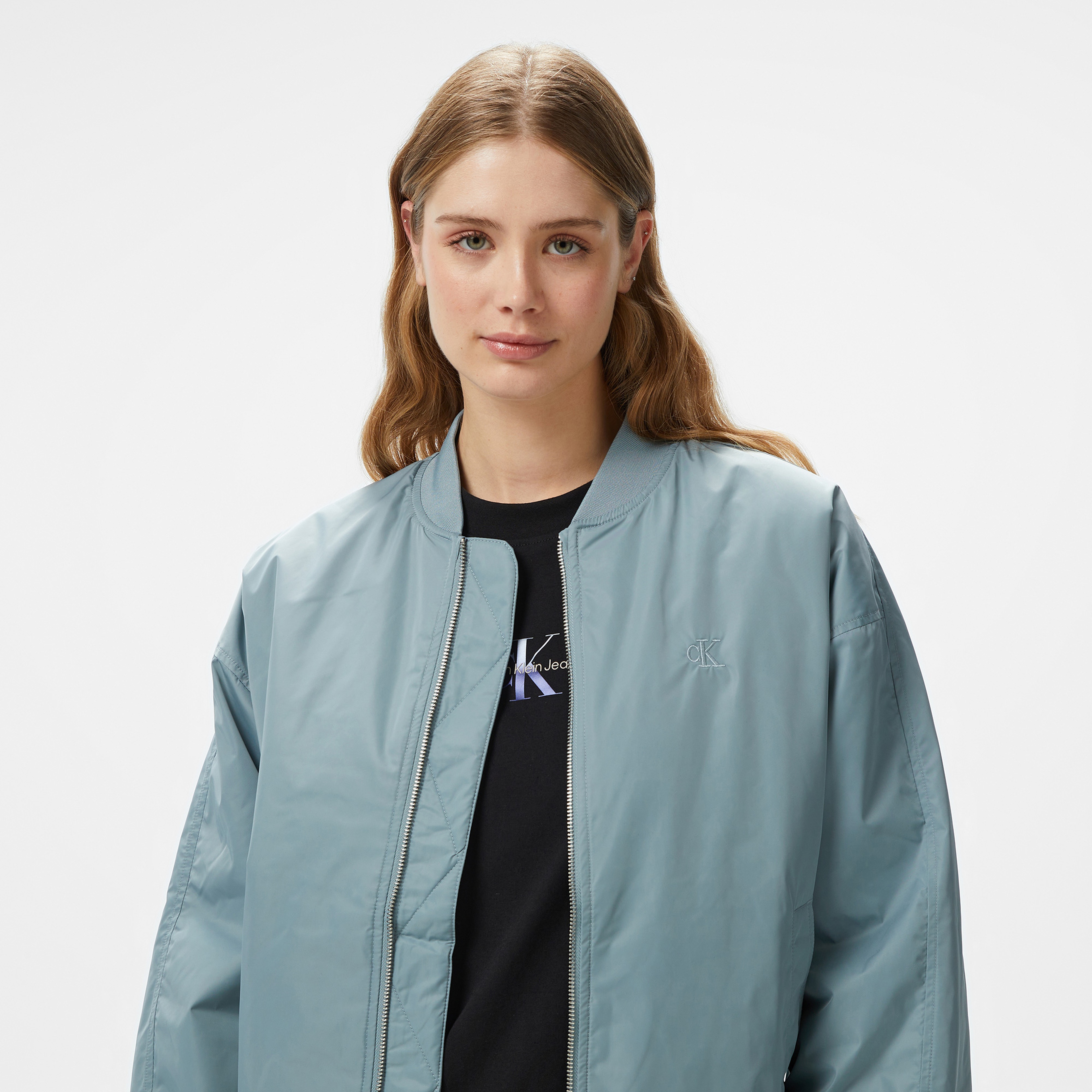 Calvin Klein Kadın Gri Mont