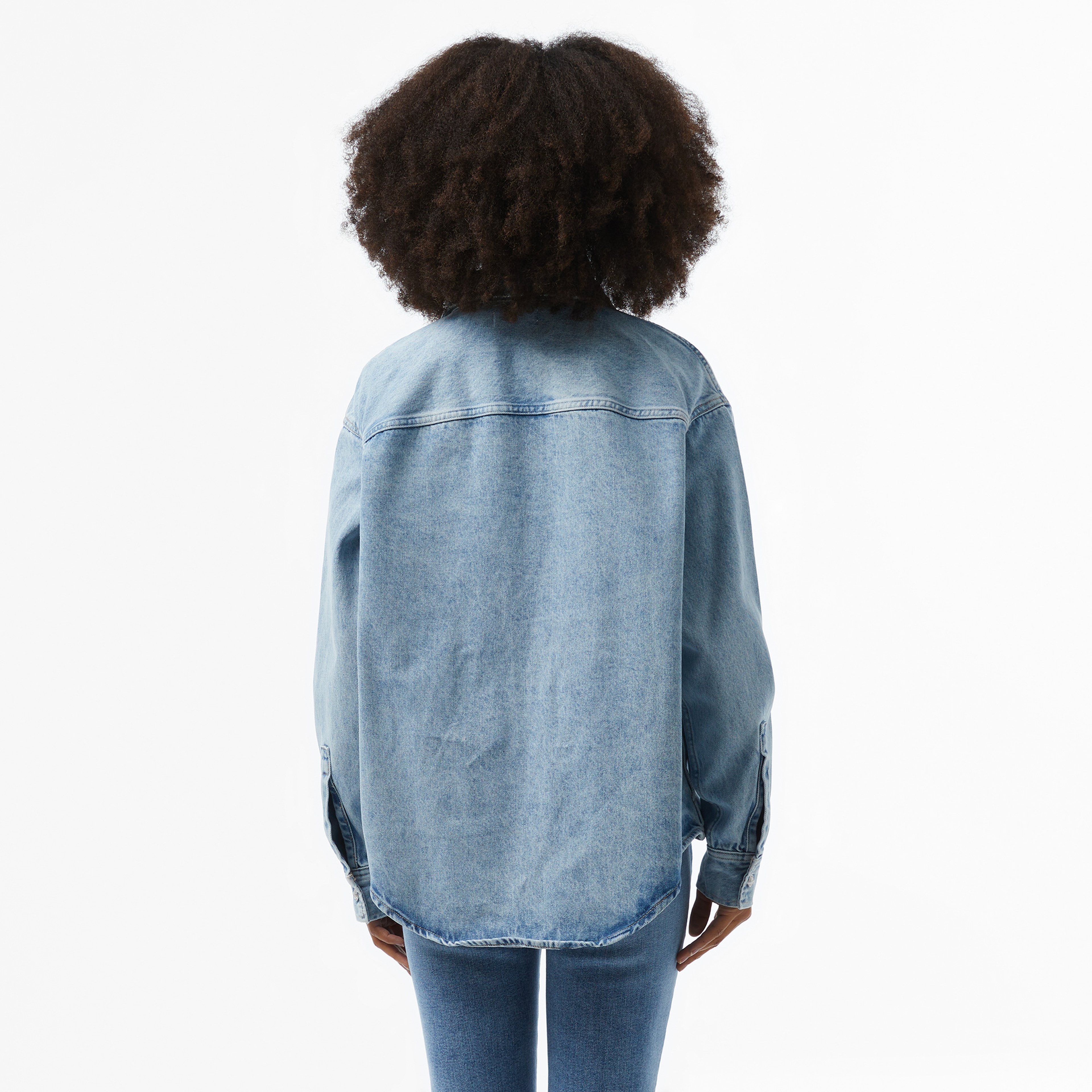 Calvin Klein Jeans Kadın Mavi Gömlek