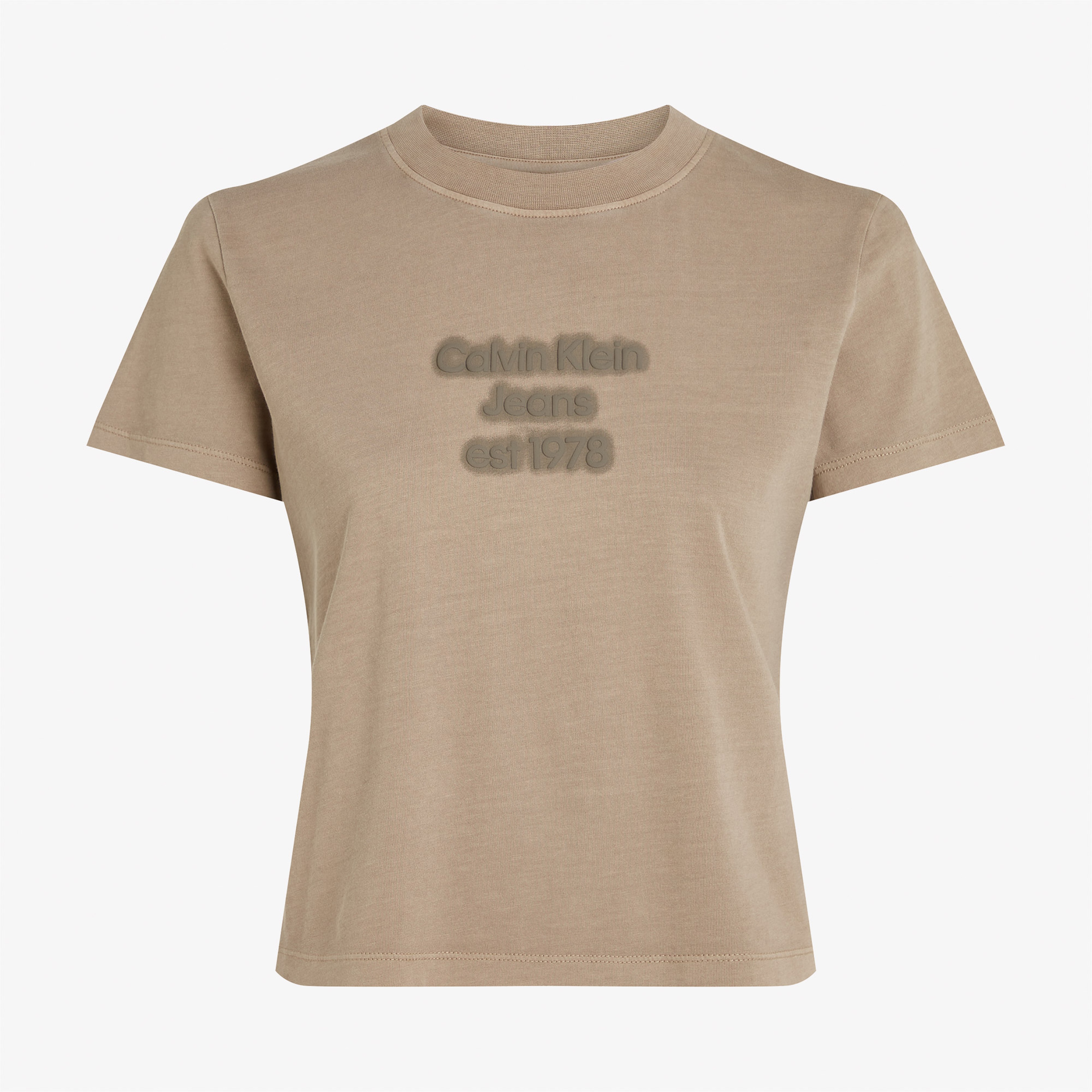 Calvin Klein Kadın Gri T-Shirt