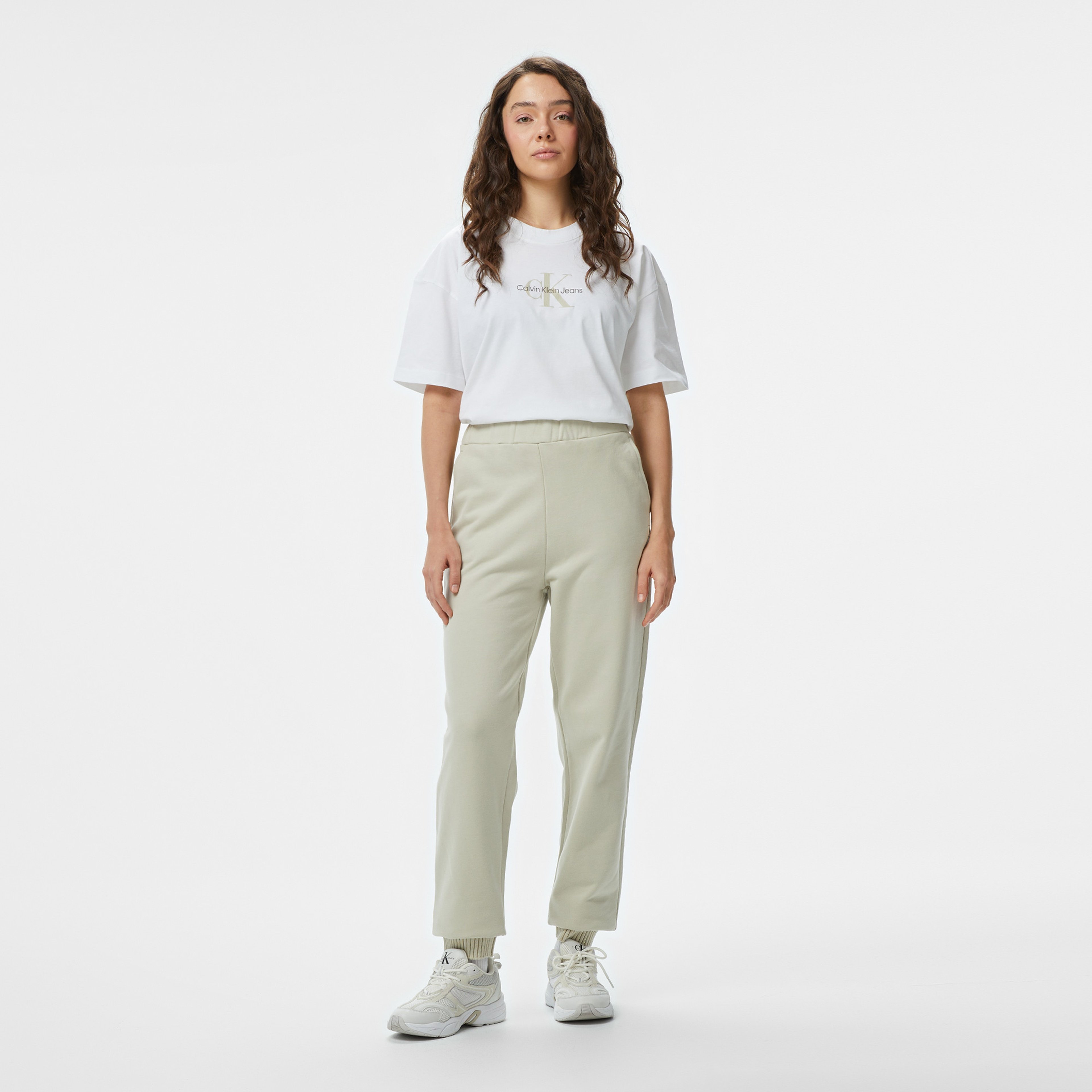 Calvin Klein Jeans Kadın Gri Eşofman Altı