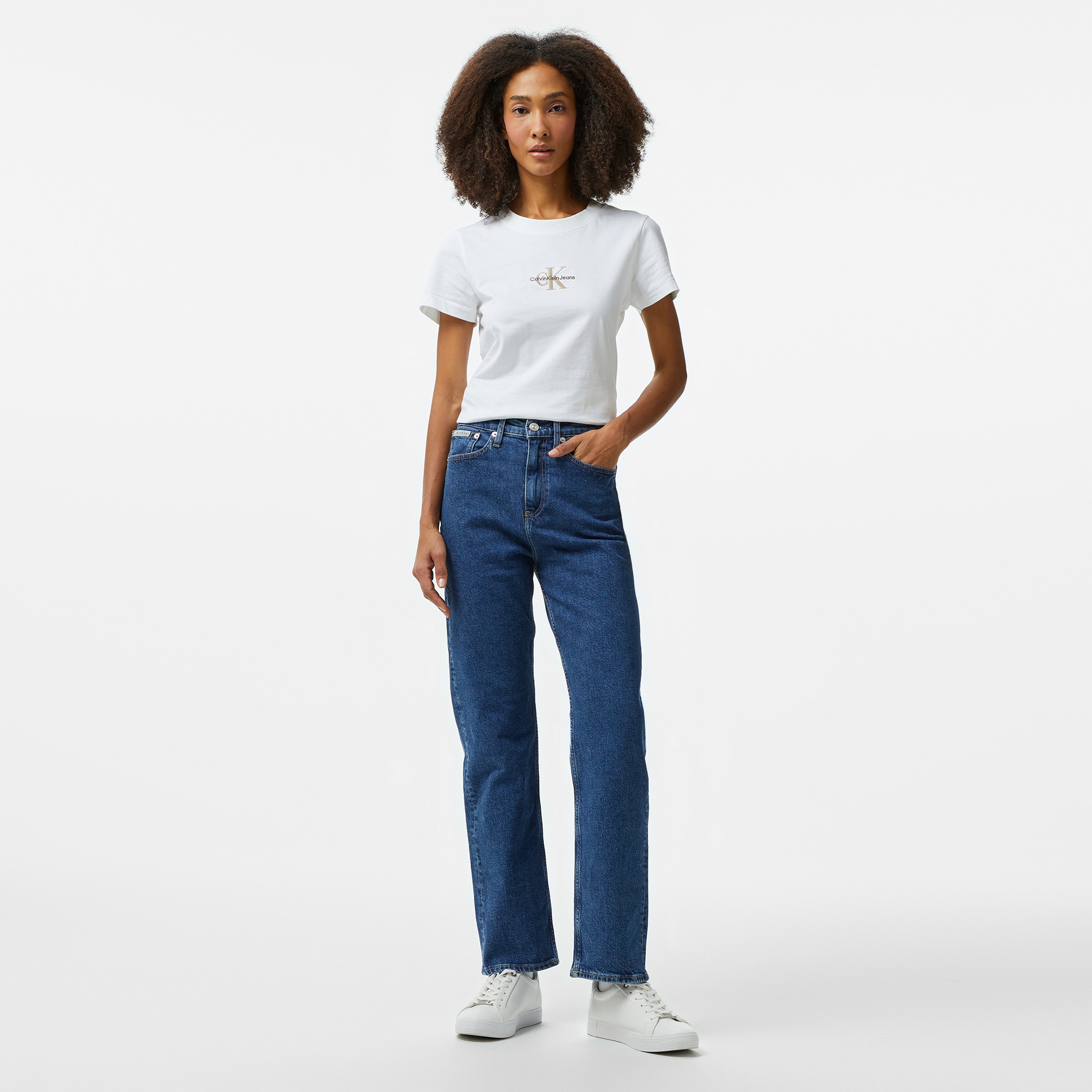 Calvin Klein Jeans Kadın Mavi Pantolon