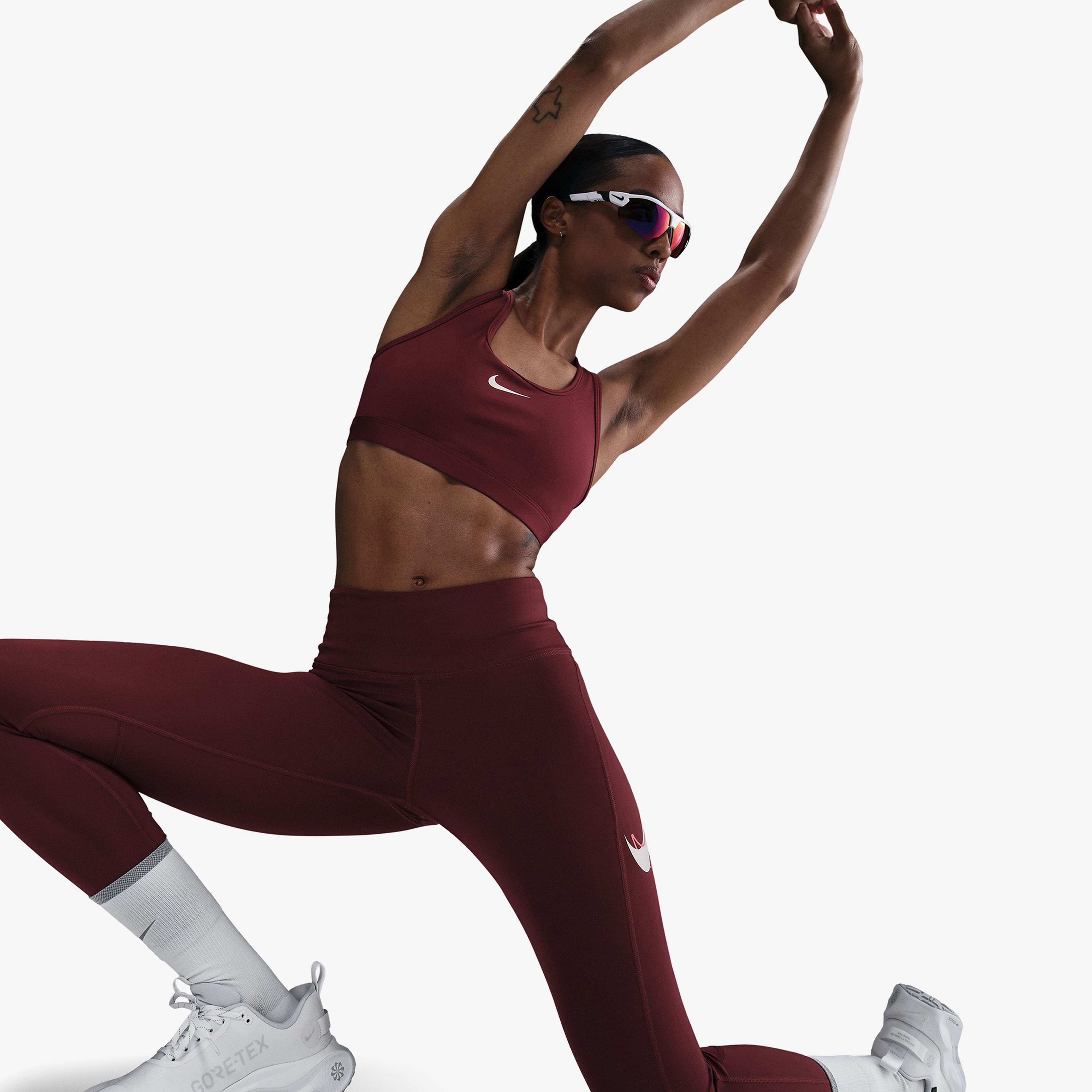 Nike Fast Kadın Bordo Koşu Taytı