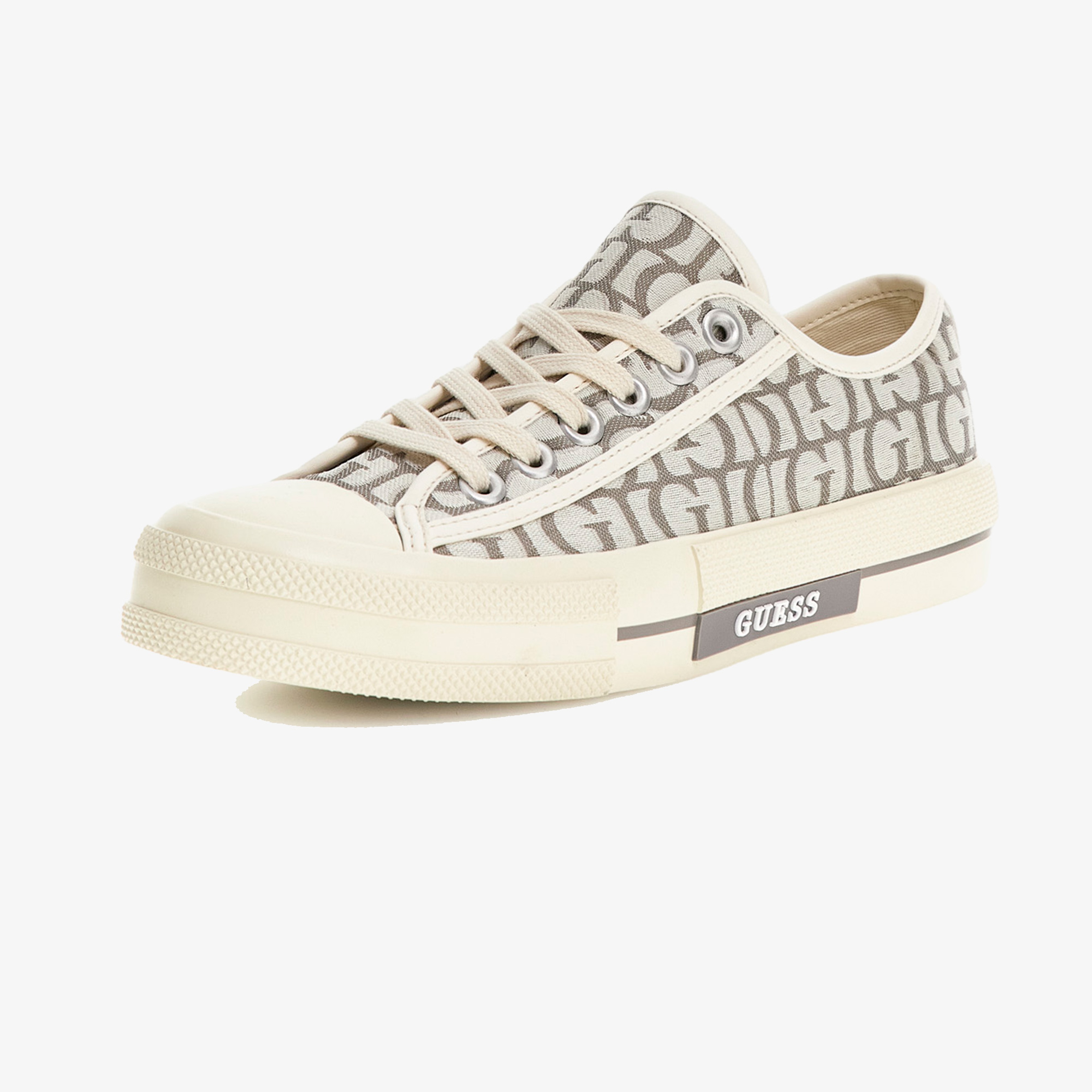 Guess Carey Logo Kadın Krem Sneaker