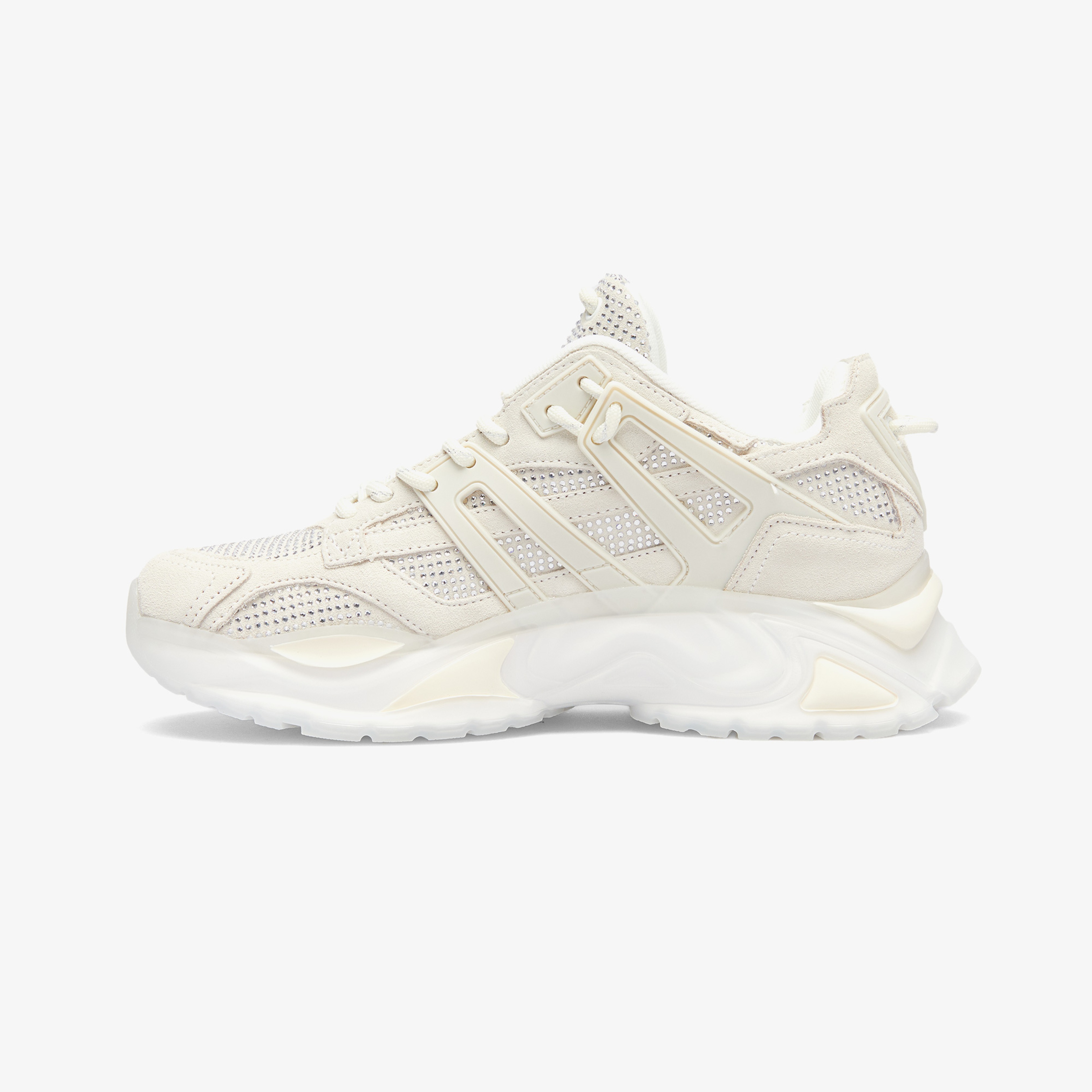 Guess Belluna Suede Kadın Beyaz Sneaker