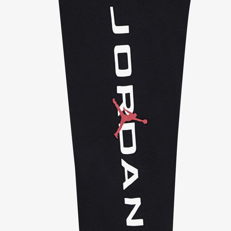 Jordan Baseline French Terry Printed Çocuk Siyah Eşofman Altı