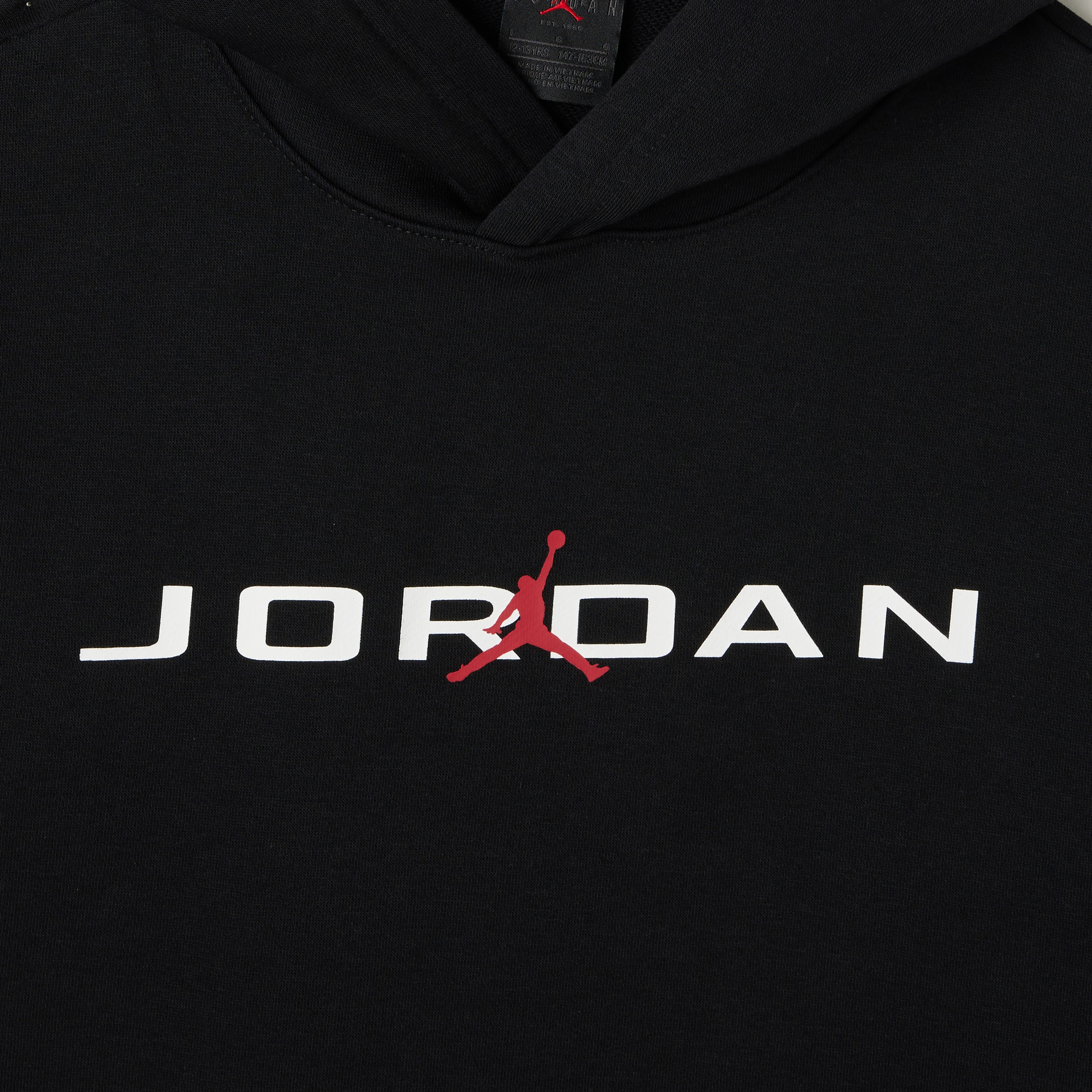 Jordan Baseline French Terry Printed Çocuk Siyah Hoodie