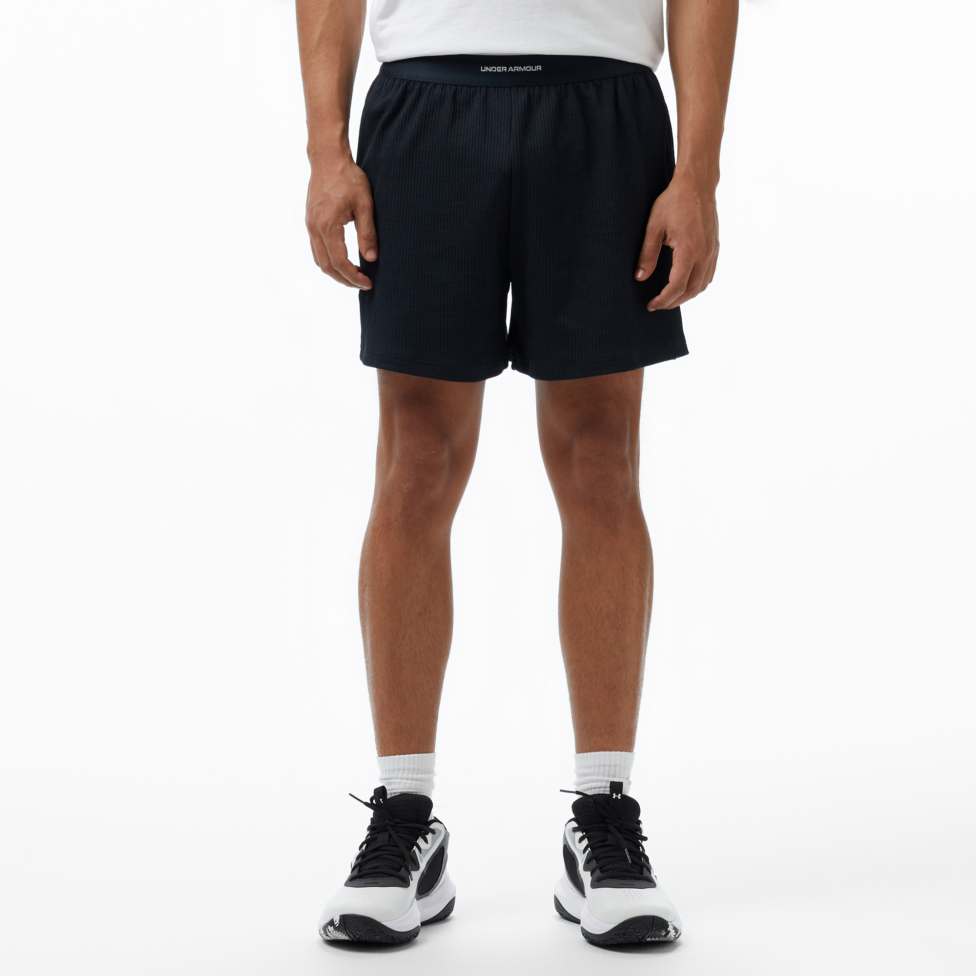 Under Armour Meridian Rib Kadın Siyah Antrenman Şortu