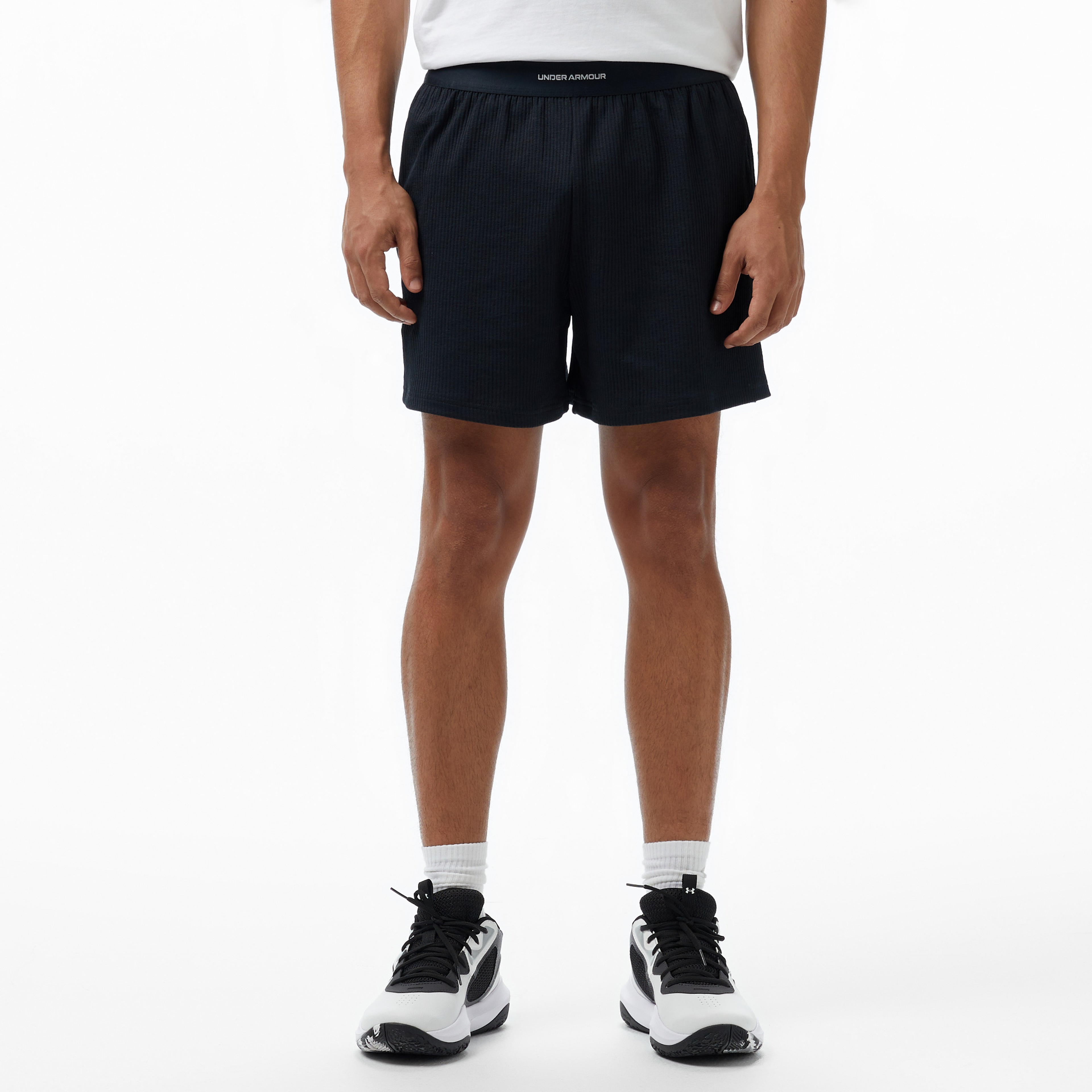 Under Armour Meridian Rib Kadın Siyah Antrenman Şortu