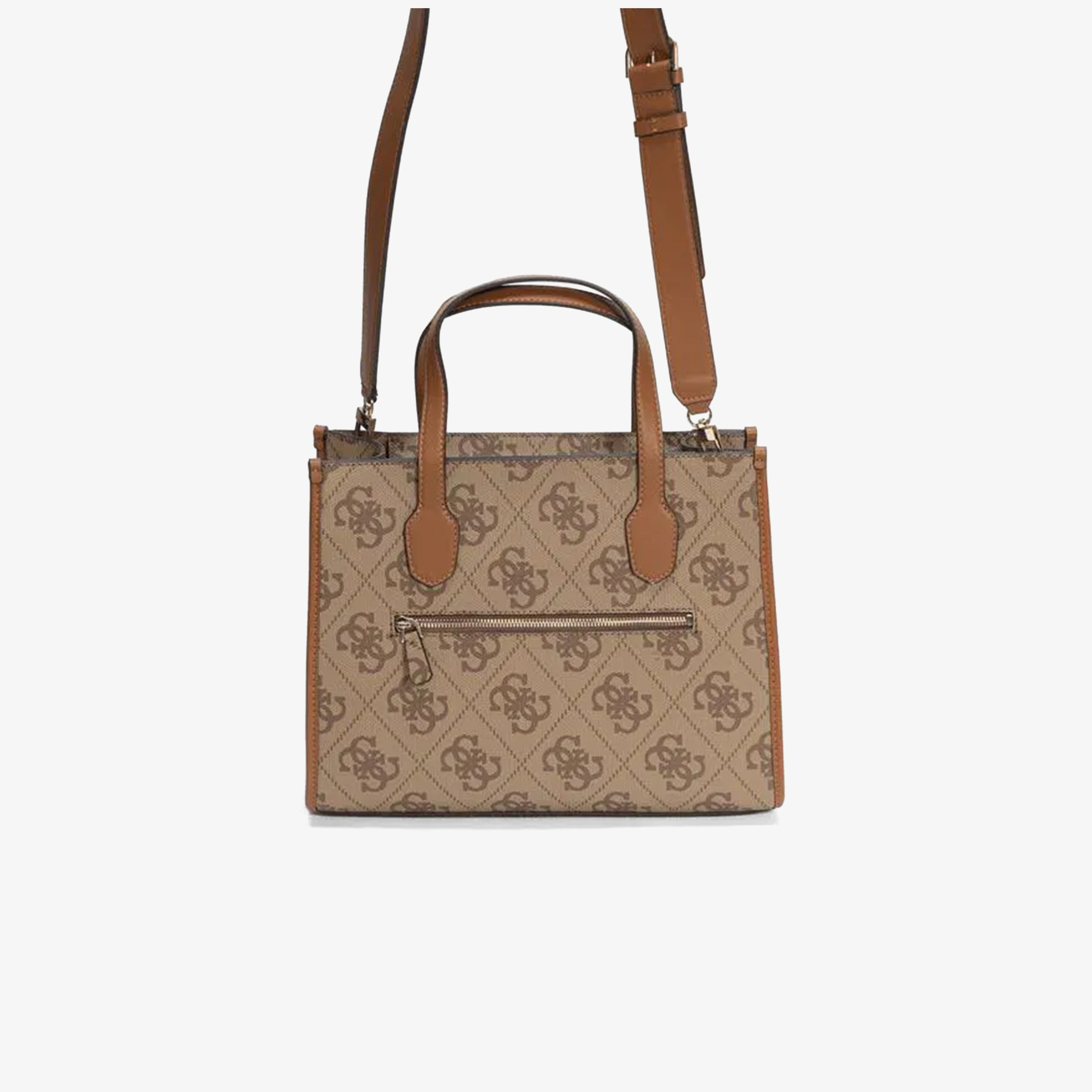 Guess Izzy Zip 54220 Kadın Kahverengi Tote Çanta