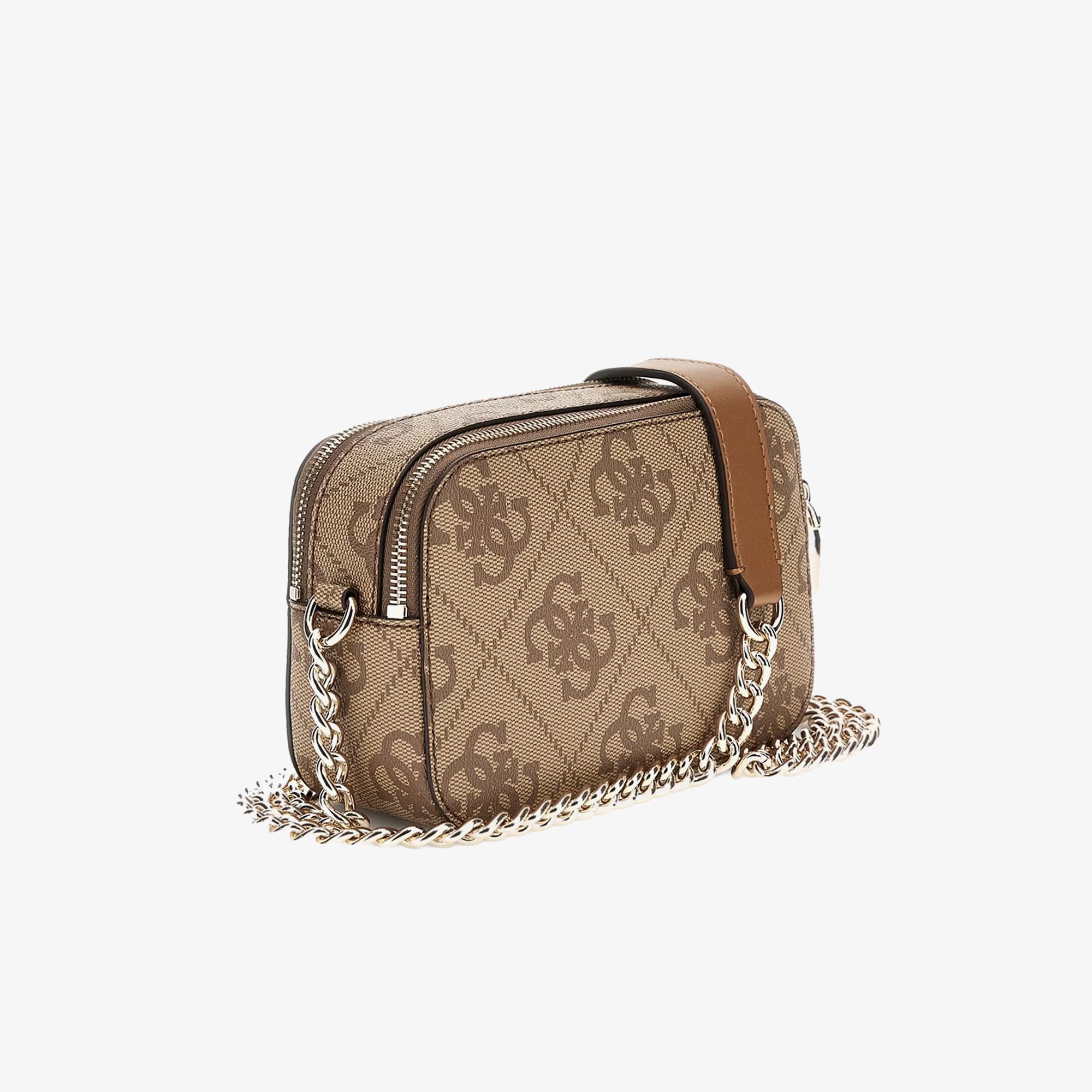 Guess Izzy Zip Llya Crossbody Kadın Kahverengi Çapraz