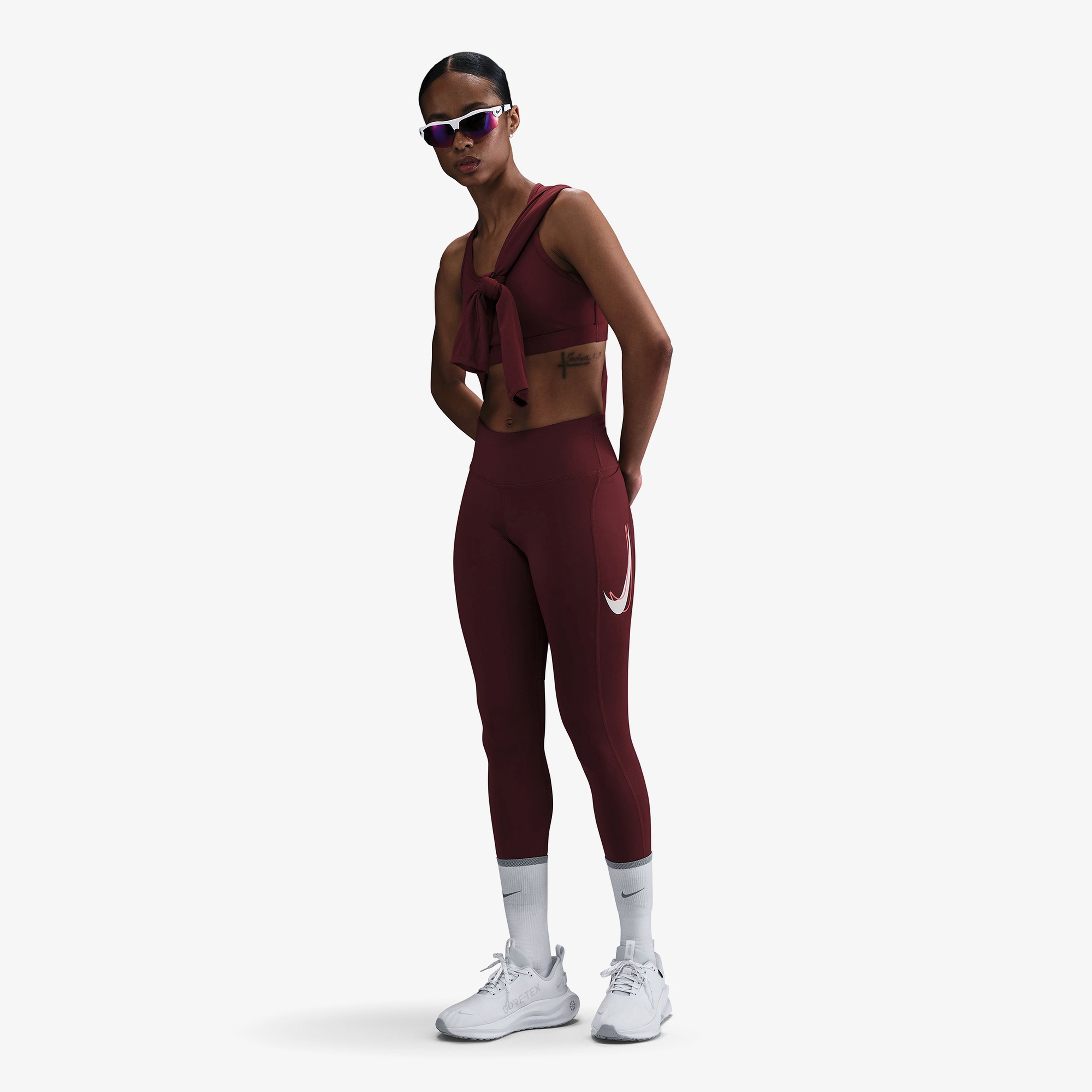 Nike Fast Kadın Bordo Koşu Taytı