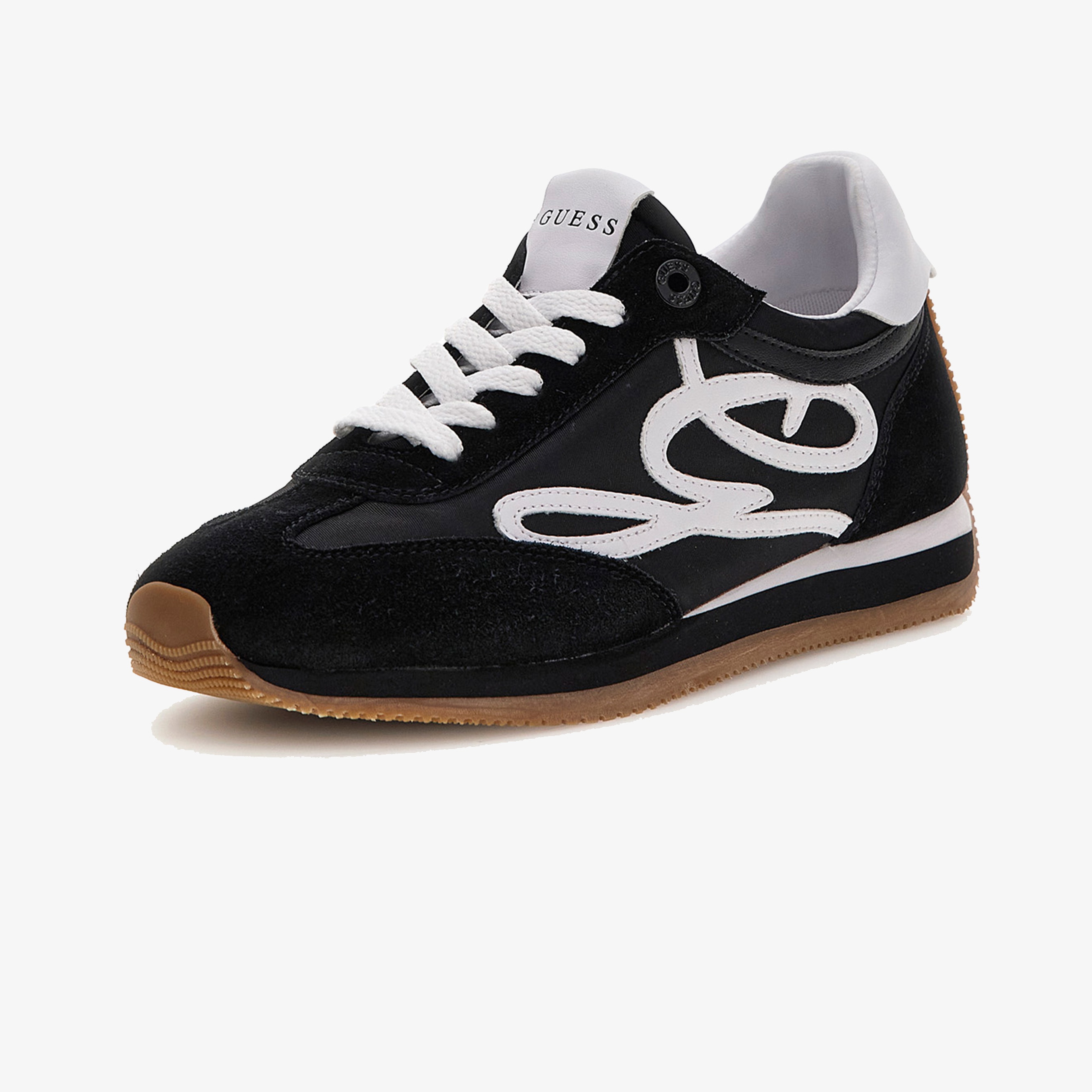 Guess Skroll Suede Kadın Siyah Sneaker