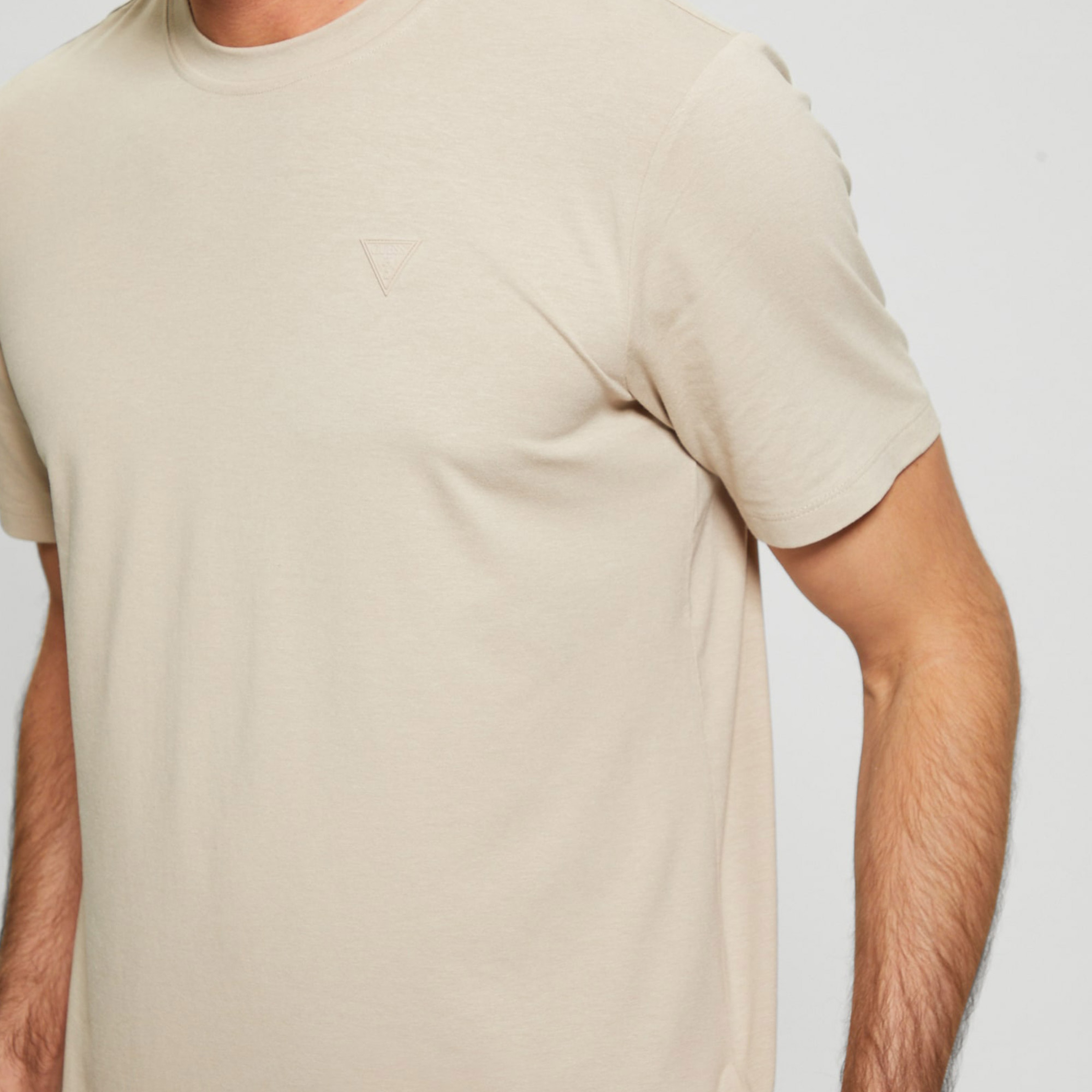 Guess Hedley Eco Smoothetch Erkek Bej T-Shirt