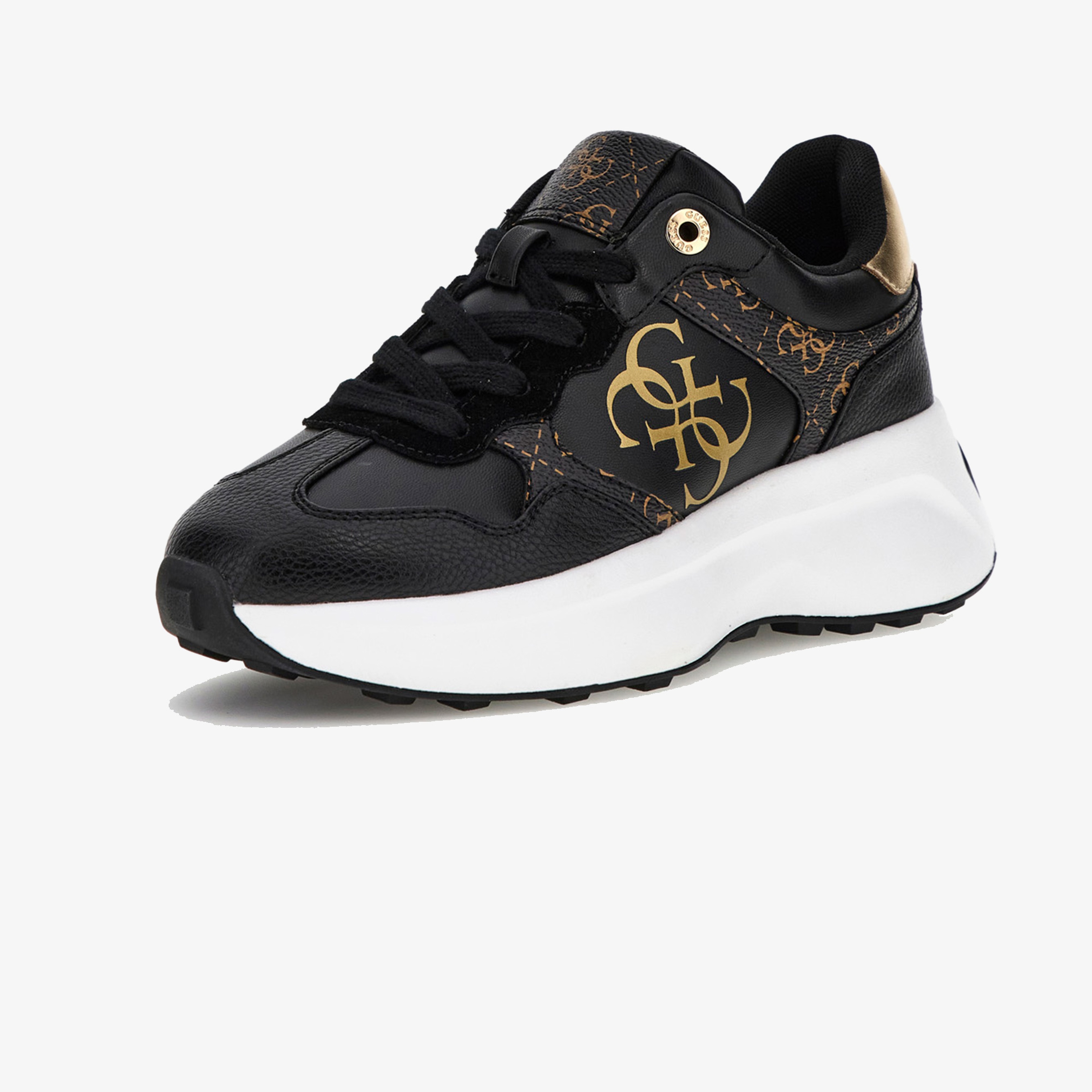 Guess Luckei Logo Kadın Siyah Sneaker