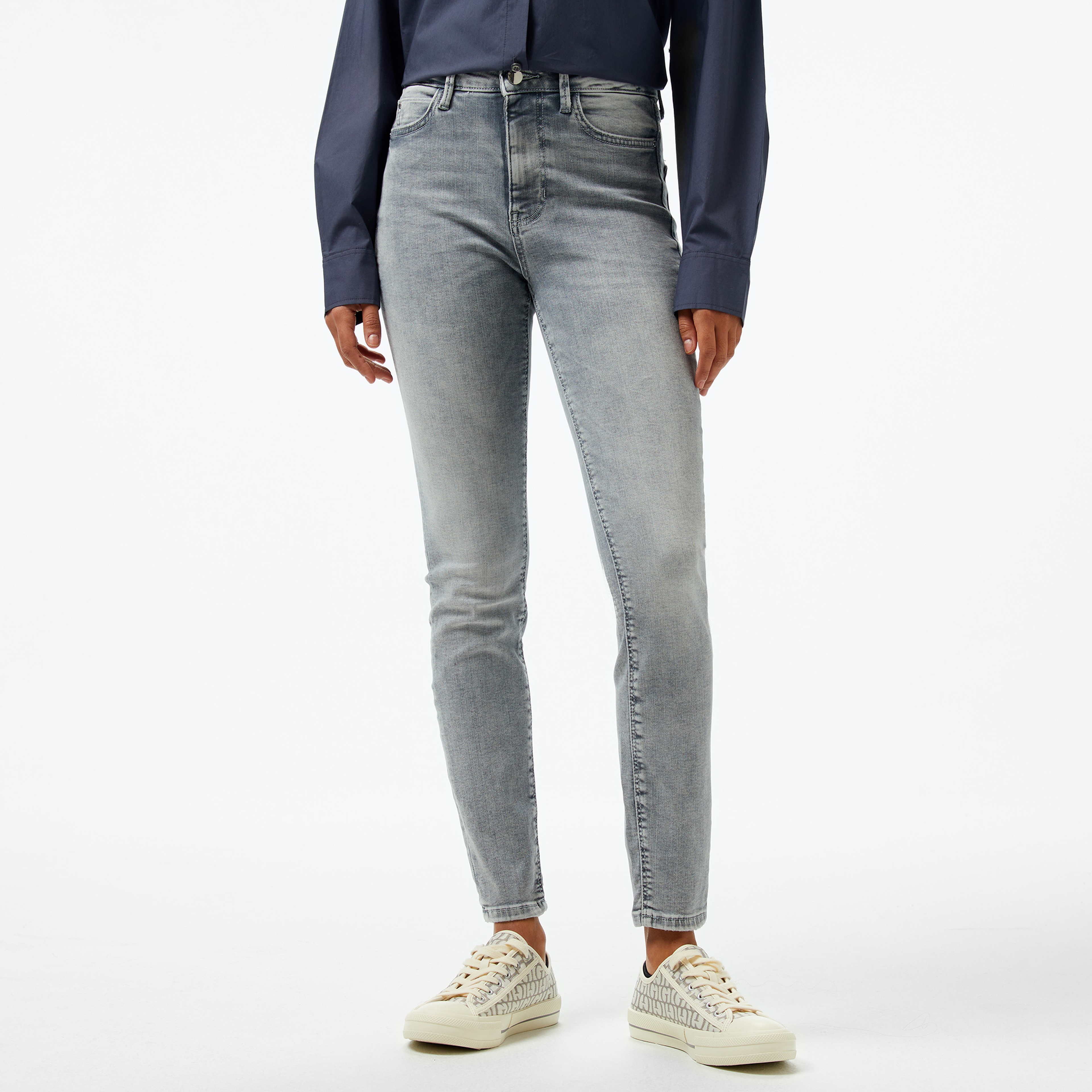 Guess 1981 Skinny Eco Recy Morning Kadın Gri Jean