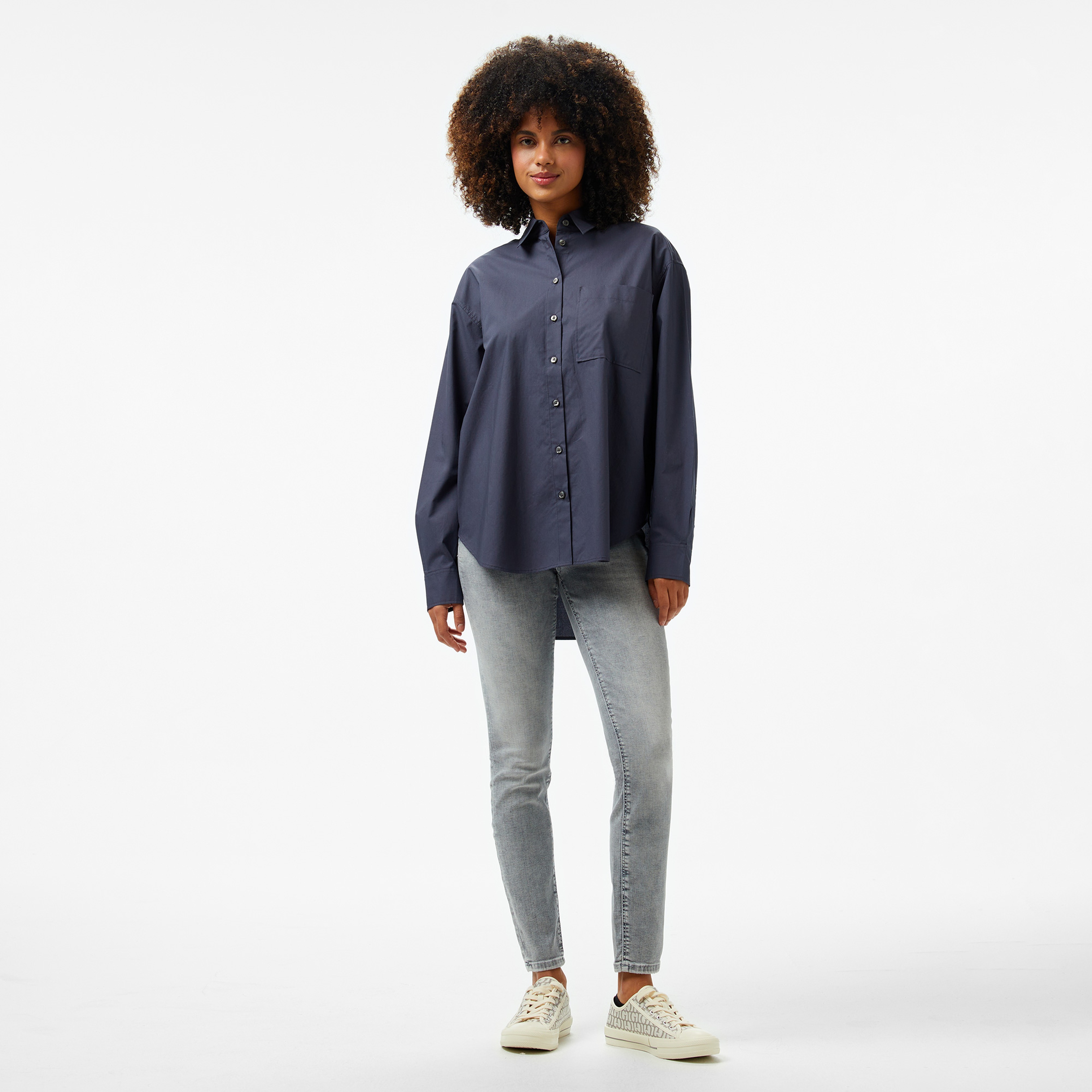 Guess 1981 Skinny Eco Recy Morning Kadın Gri Jean