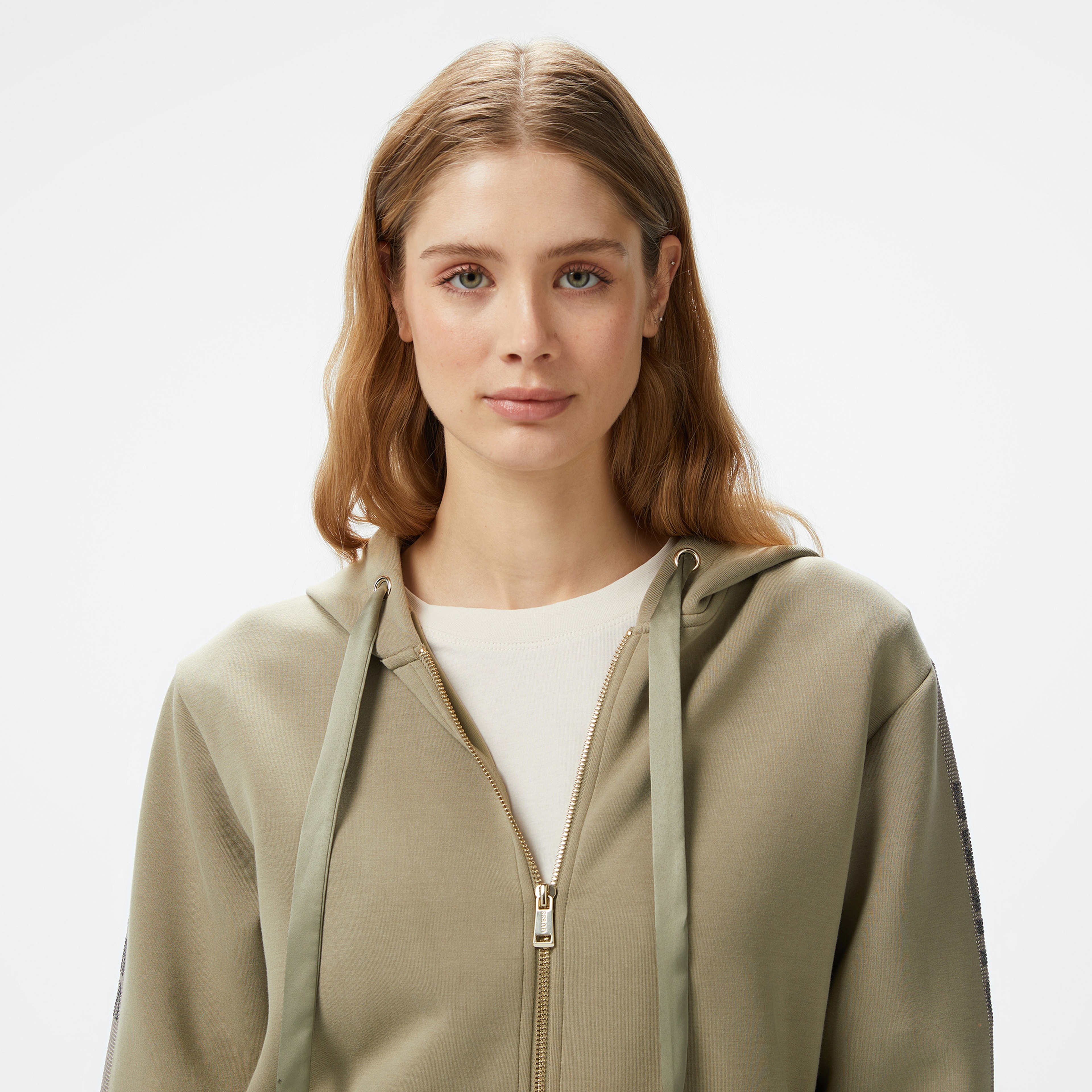 Guess Kadın Haki Sweatshirt