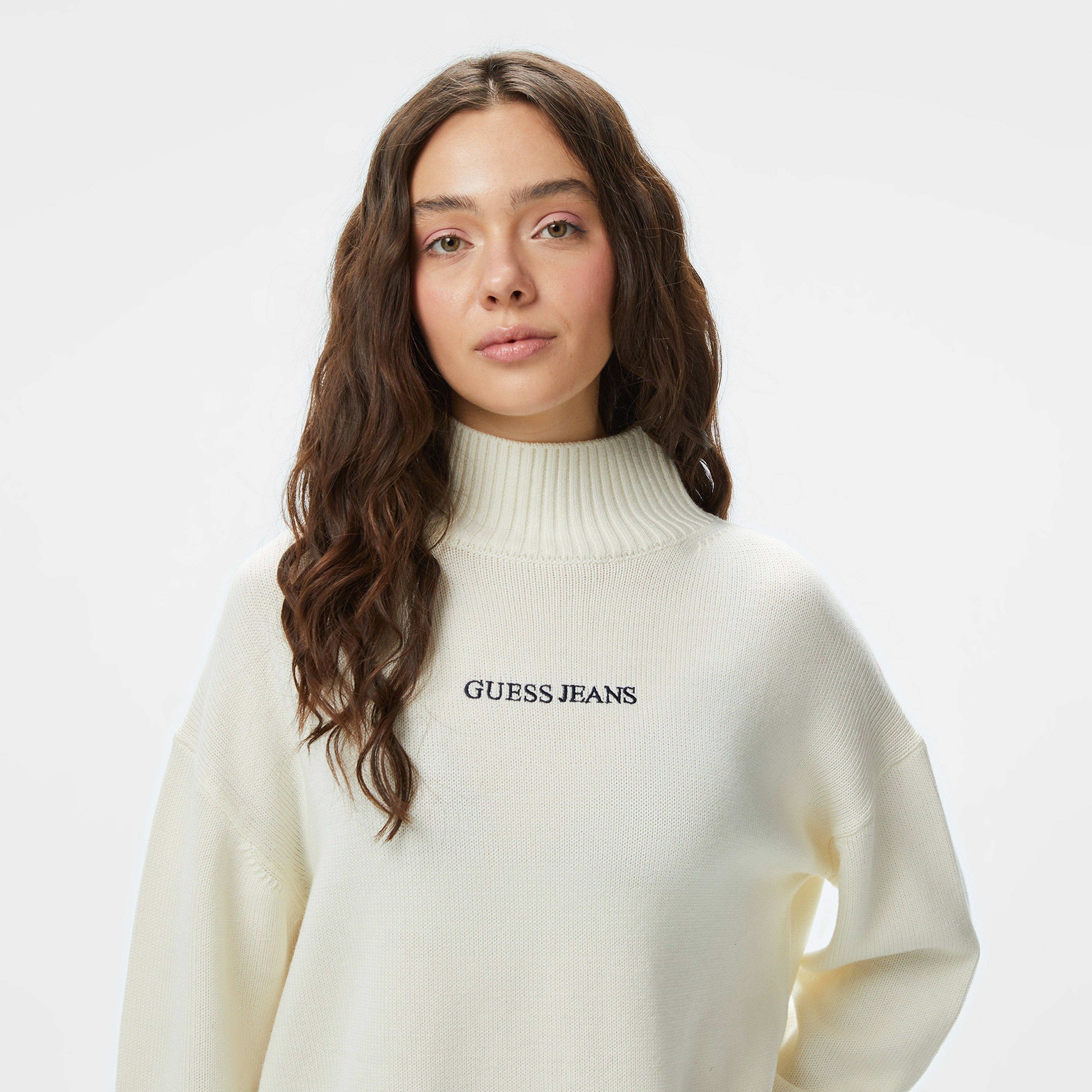 Guess Kadın Beyaz Kazak