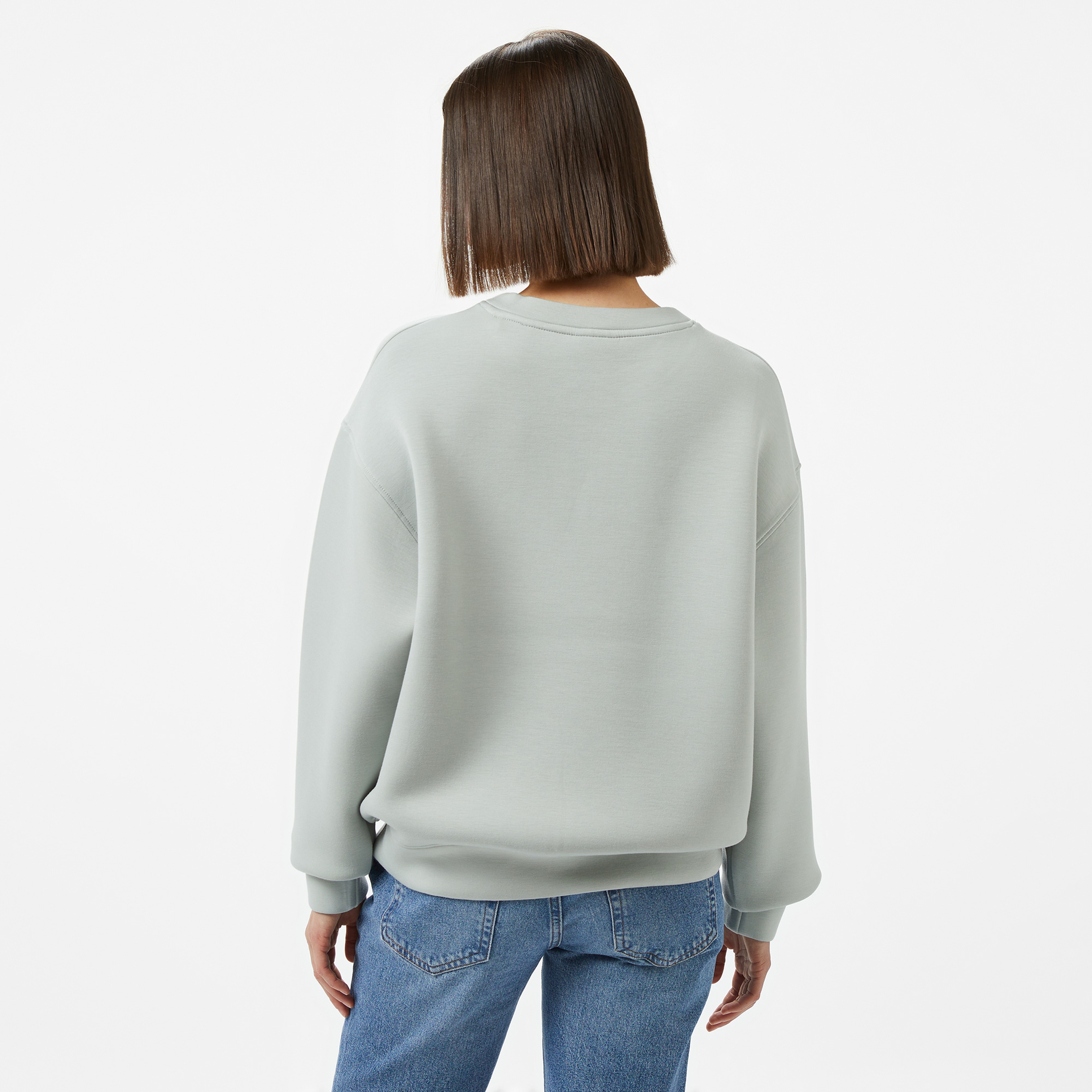 Guess Cecilia Eco Soft Tech Scuba 340 Kadın Yeşil Sweatshirt