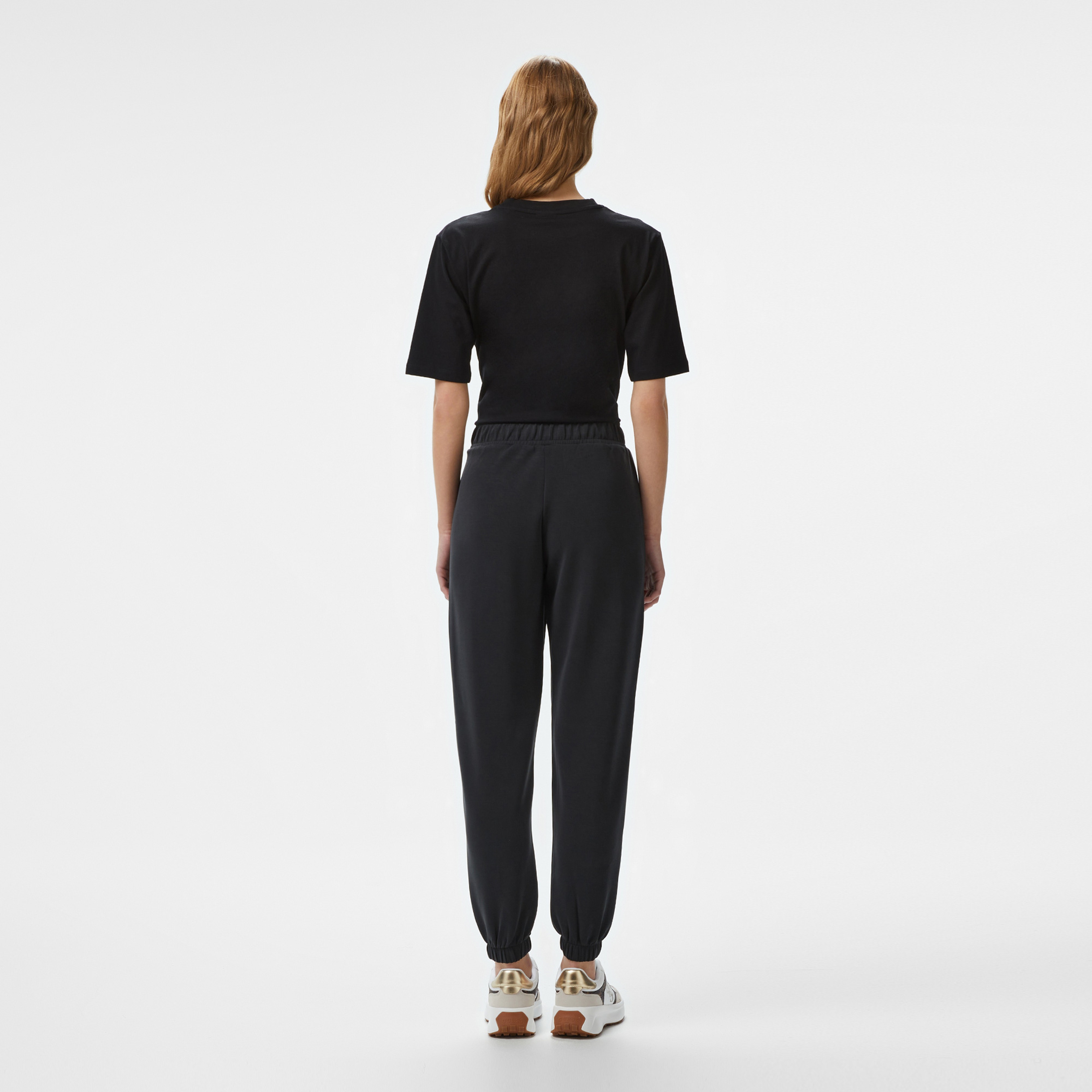 Guess Olympe Jogger Eco Modal Midweight Scuba Kadın Siyah Eşofman Altı