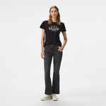 Guess Martina Mid Organic Stream 180 Kadın Siyah T-Shirt