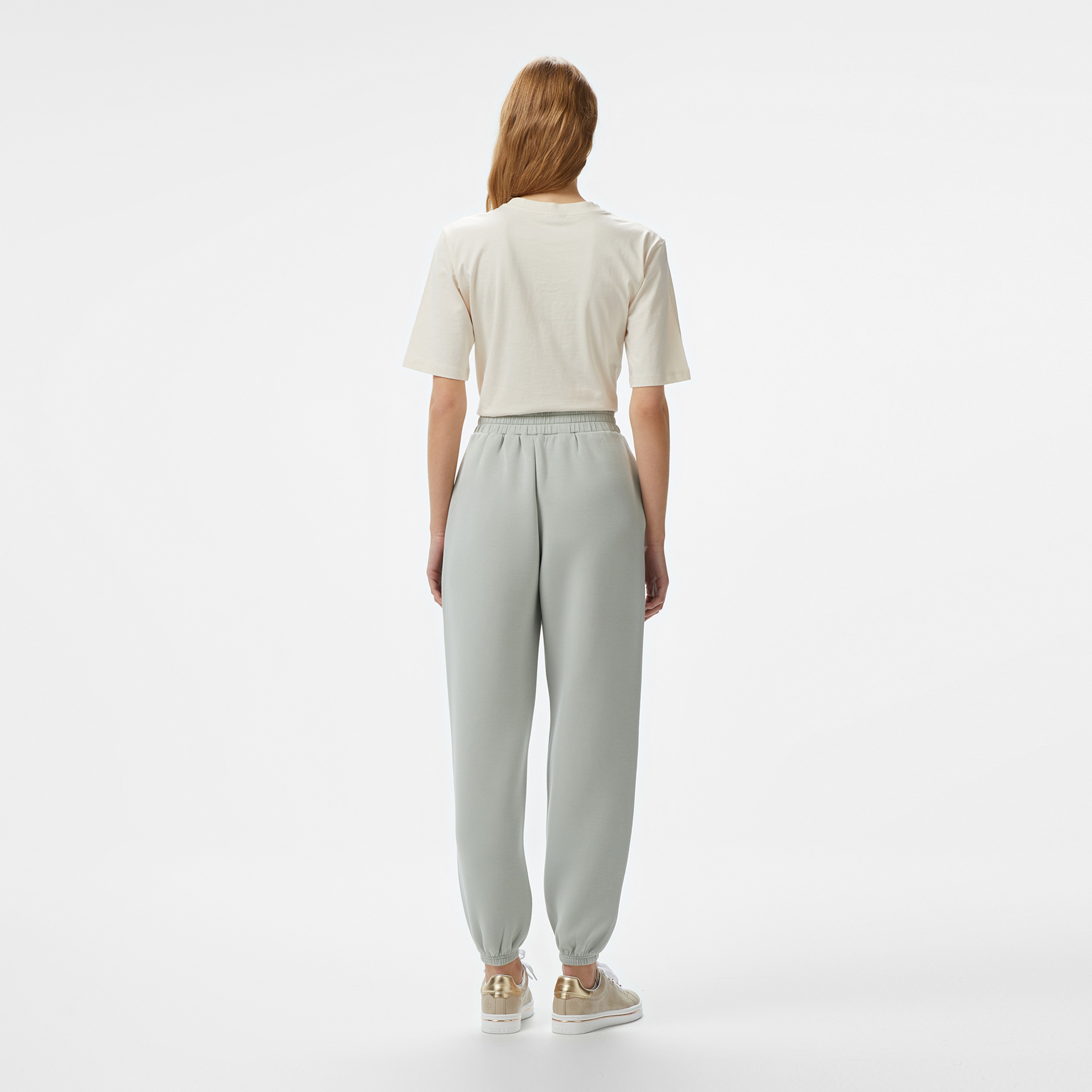 Guess Cecilia Scuba Jogger Eco Soft Tech Scuba 340 Kadın Yeşil Eşofman Altı